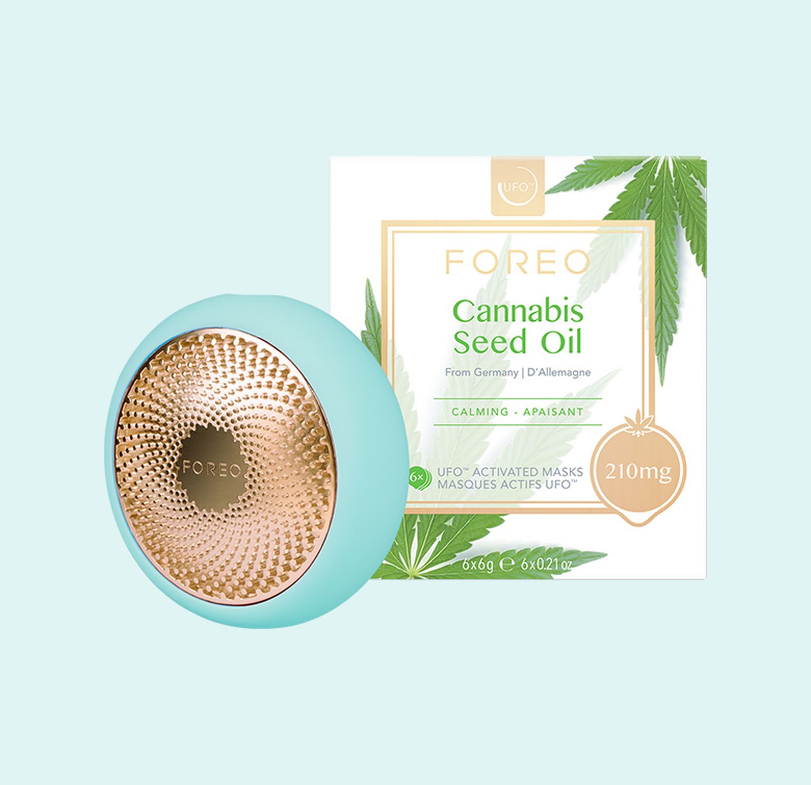 Foreo, UFO-активируемая маска Cannabis Seed Oil Mask Foreo Cannabis Seed Oil Mask