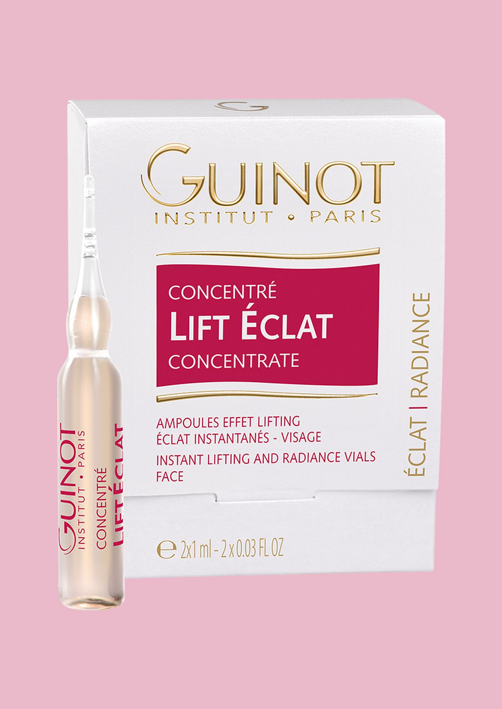 Guinot, ампулы для мгновенного лифтинга и сияния кожи Concentre Lift Eclat Guinot Concentre Lift Eclat
