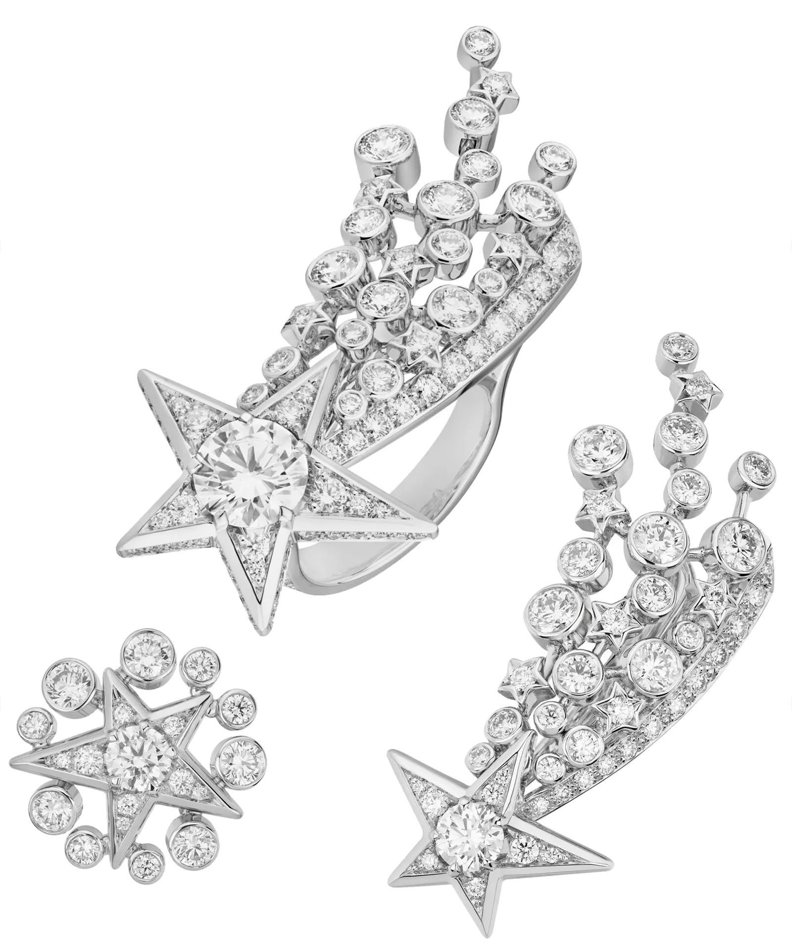Кольцо, серьги Pluie de Comètes «1932» Chanel Кольцо, серьги Pluie de Comètes из коллекции «1932» Chanel