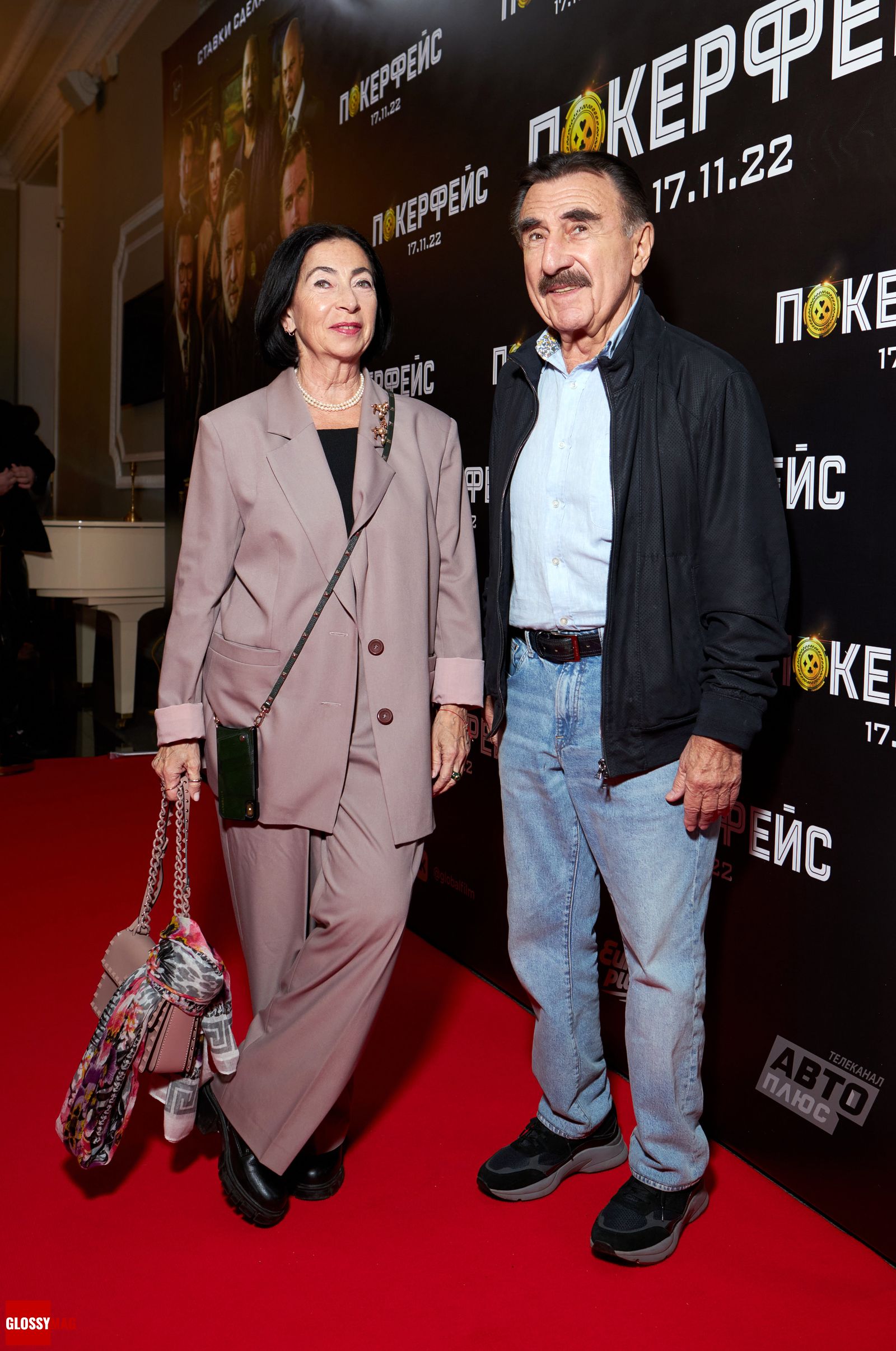 Леонид Каневский с женой на премьере триллера «Покерфейс» Рассела Кроу Леонид Каневский с женой на российской премьере триллера «Покерфейс» Рассела Кроу