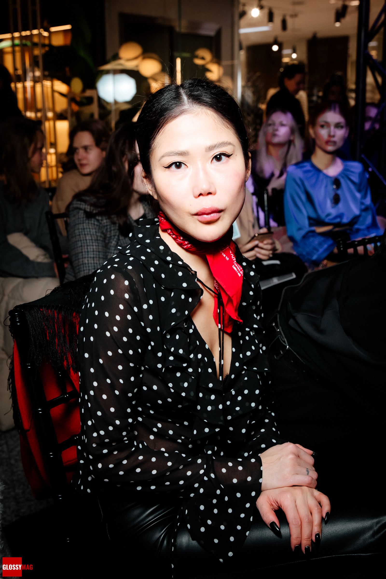 Оксана Он на шоу Gulliver в рамках Seasons Fashion Week S/S 2023, 20 ноября 2022 г.