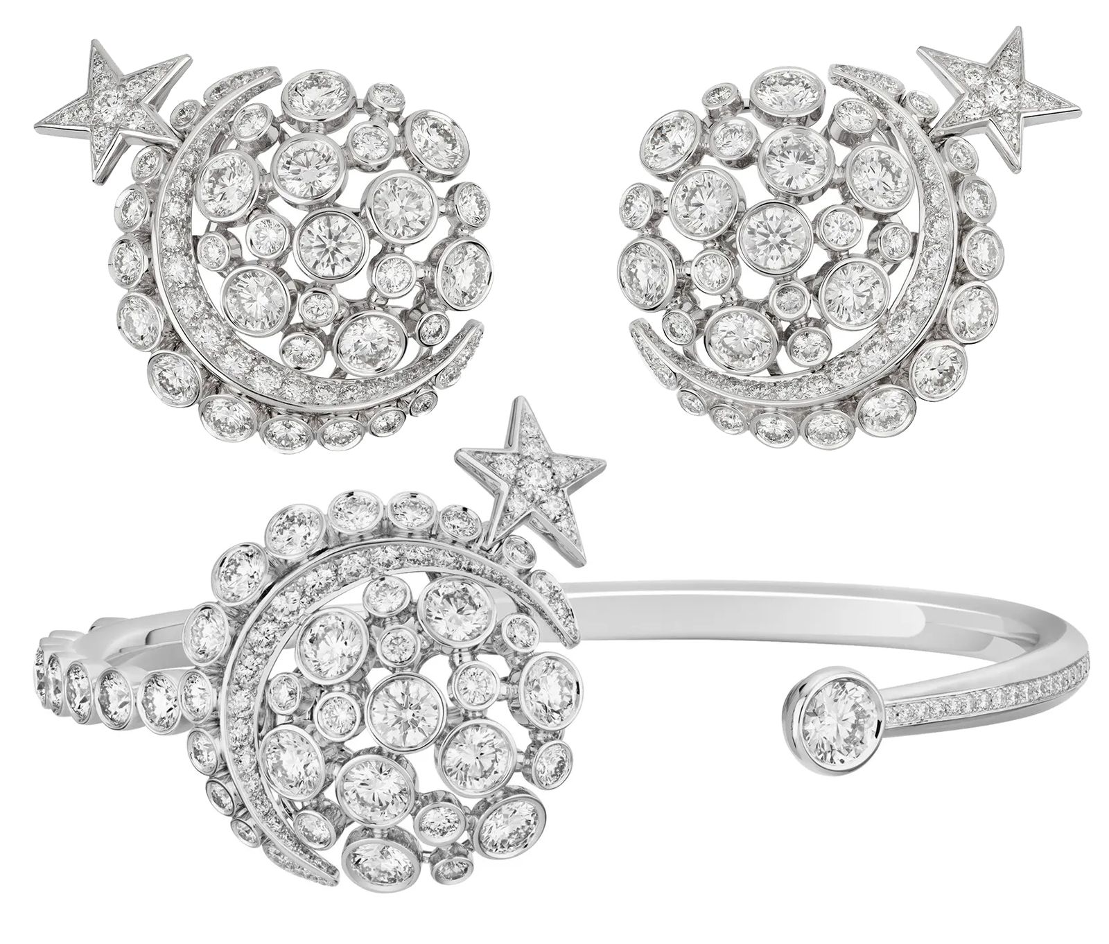 Серьги, браслет Lune Talisman «1932» Chanel Серьги, браслет Lune Talisman из коллекции «1932» Chanel