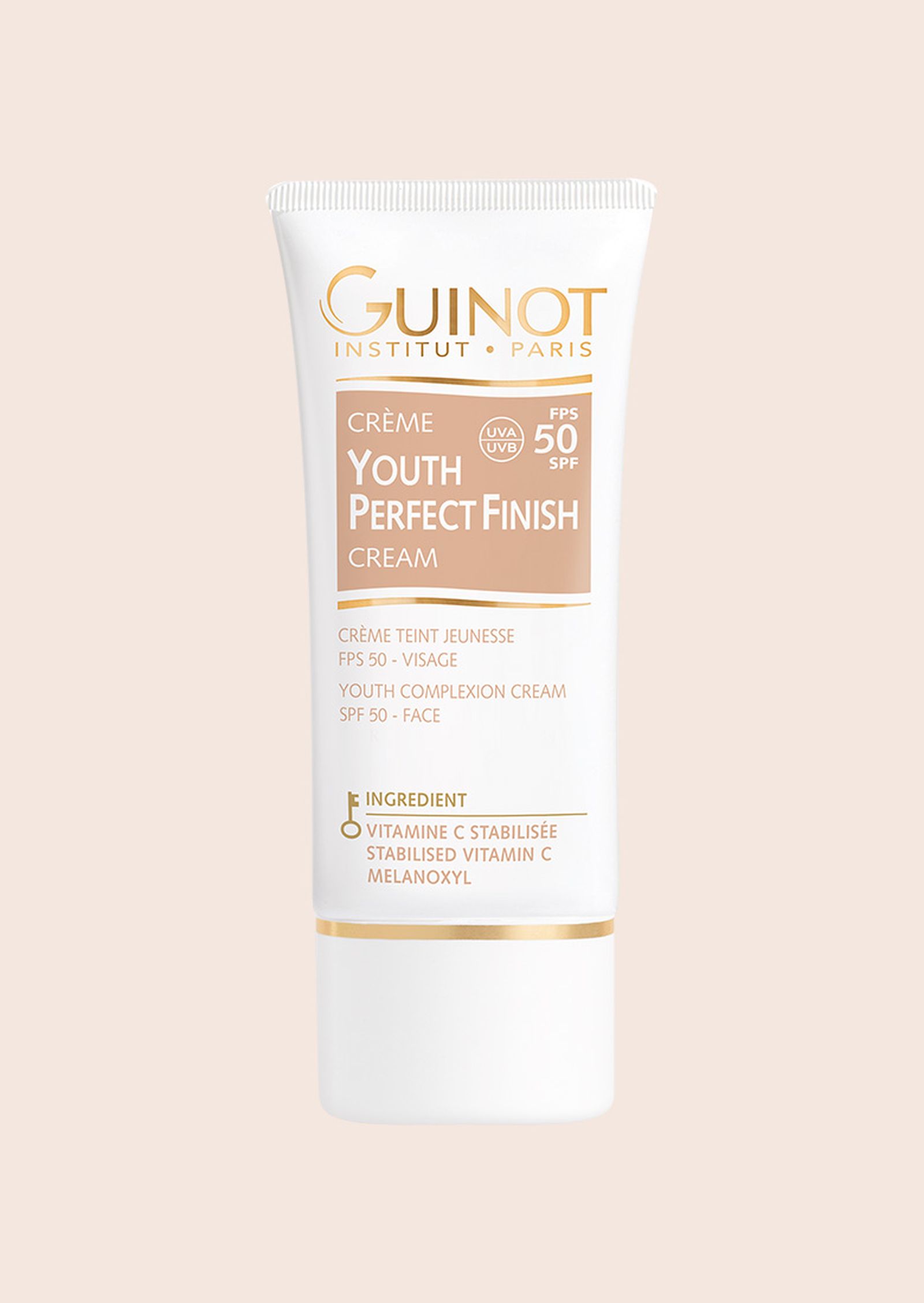 Guinot, идеальный омолаживающий тонирующий крем SPF 50 Guinot идеальный омолаживающий крем SPF 50