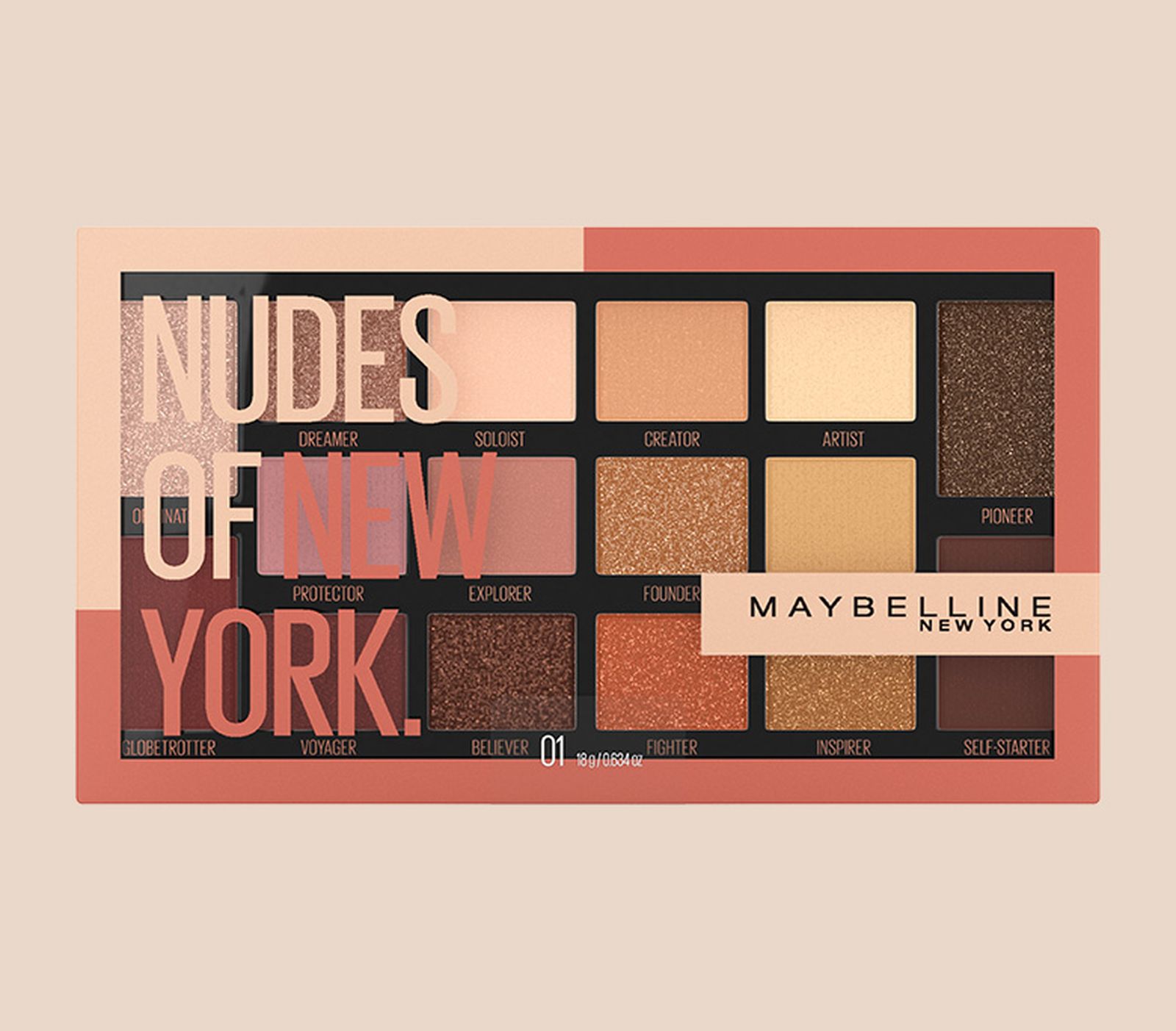 Maybelline NY, палетка теней Nudes of New York Maybelline Nudes of New York
