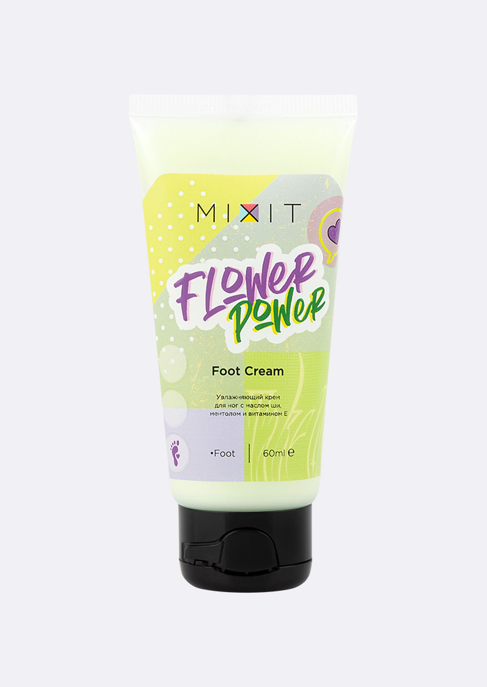 Mixit, тонизирующий крем для ног Flower Power Foot Cream Mixit Flower Power Foot Cream
