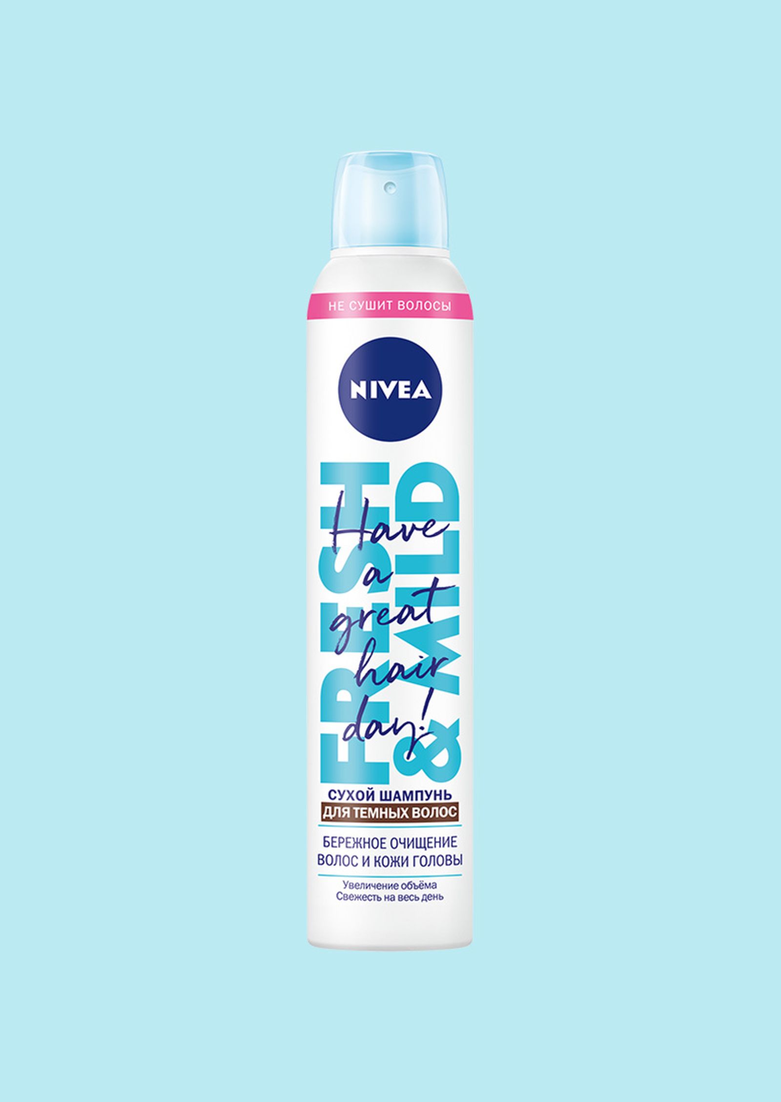 Nivea, сухой шампунь для темных волос Fresh & Mild Nivea Fresh & Mild