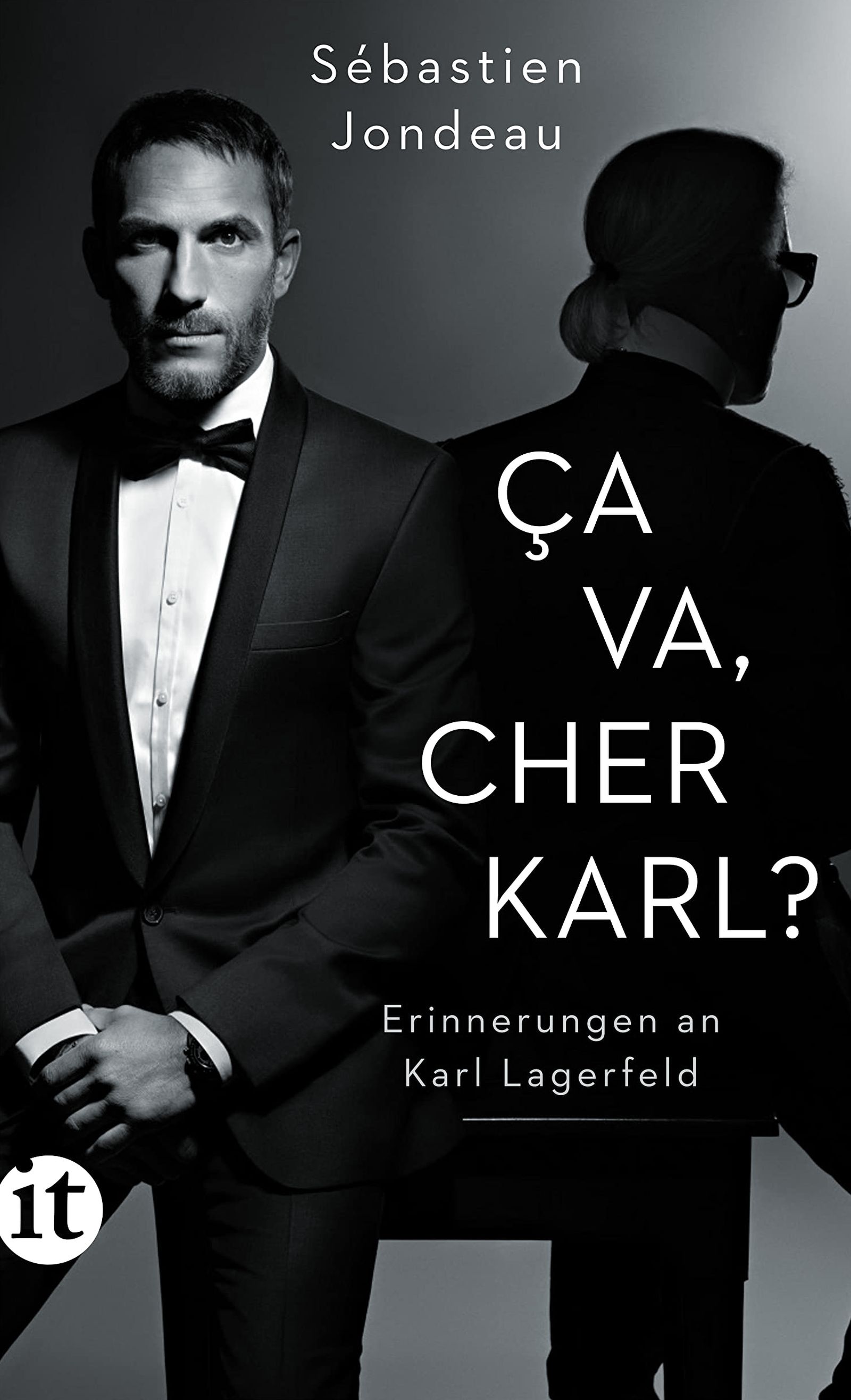 Книга «Ça Va, Cher Karl?», изданной Себастьяном Жондо и Виржини Музой Обложка книги «Ça Va, Cher Karl?», изданной Себастьяном Жондо и Виржини Музой