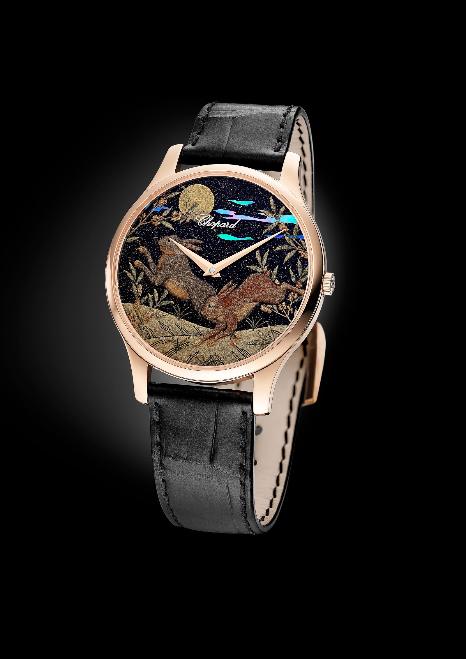 Японский мастер лакировки уруши Минори Коизуми создал для часов Chopard кролика и луну — символ надежды 2023, фото 1 Японский мастер лакировки уруши Минори Коизуми создал для часов Chopard кролика и луну, фото 1