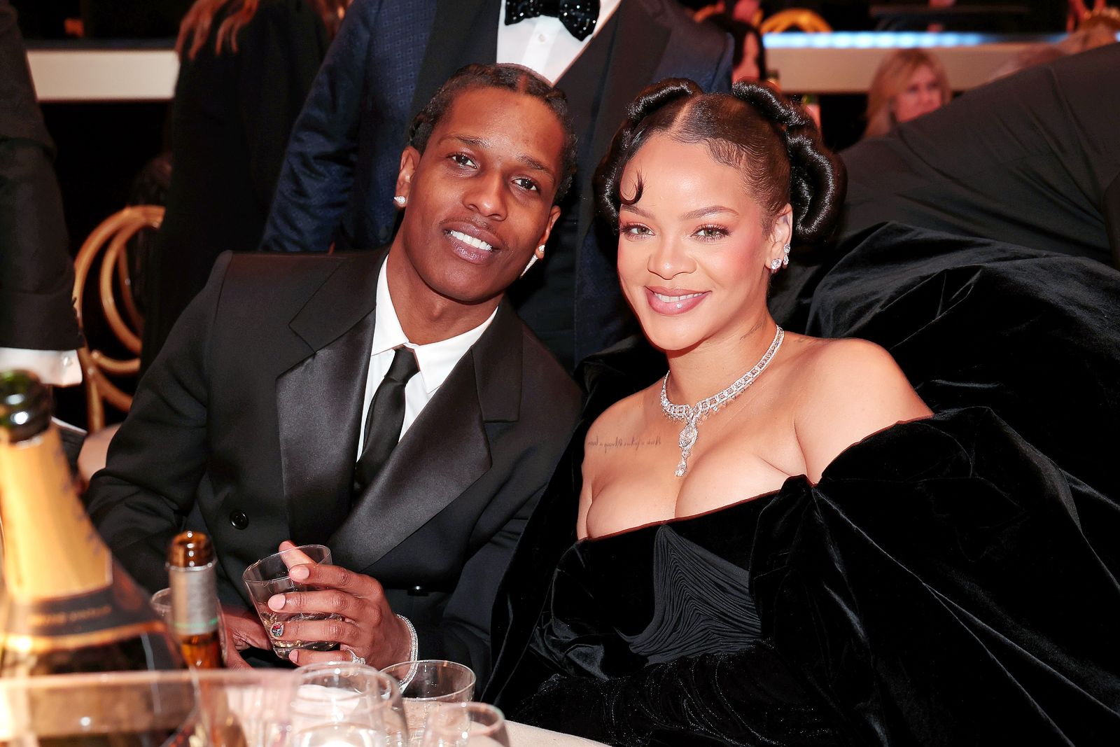 A$AP Rocky и Рианна на 80-й церемонии вручения премии Golden Globe Awards 2023 A$AP Rocky и Рианна на 80-й церемонии вручения премии Golden Globe Awards 2023, 10 января 2023 г.