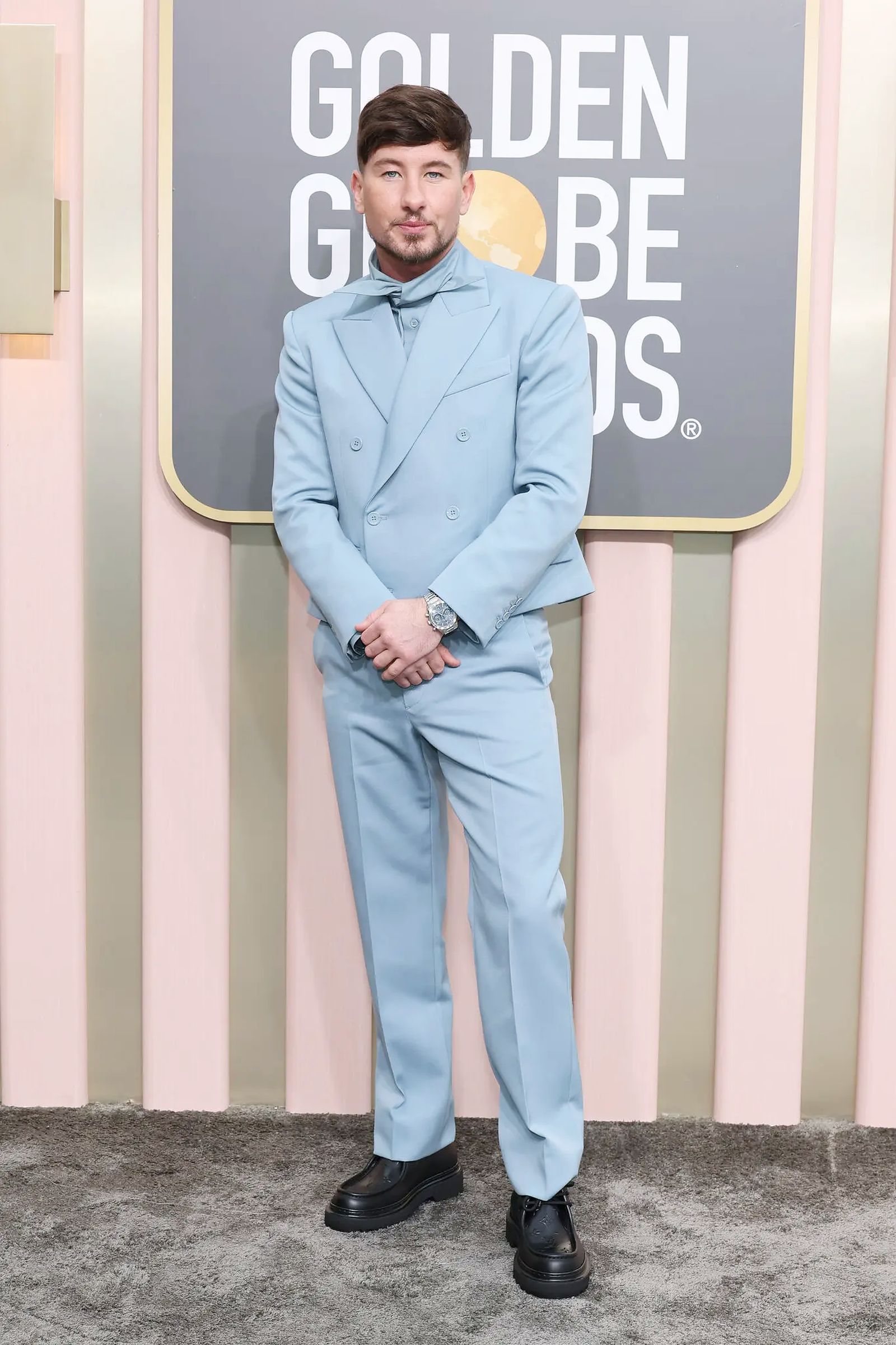 Барри Кеоган в Louis Vuitton на 80-й церемонии вручения премии Golden Globe Awards 2023 в Беверли-Хиллз Барри Кеоган в Louis Vuitton на 80-й церемонии вручения премии Golden Globe Awards 2023 в Беверли-Хиллз, 10 января 2023 г.