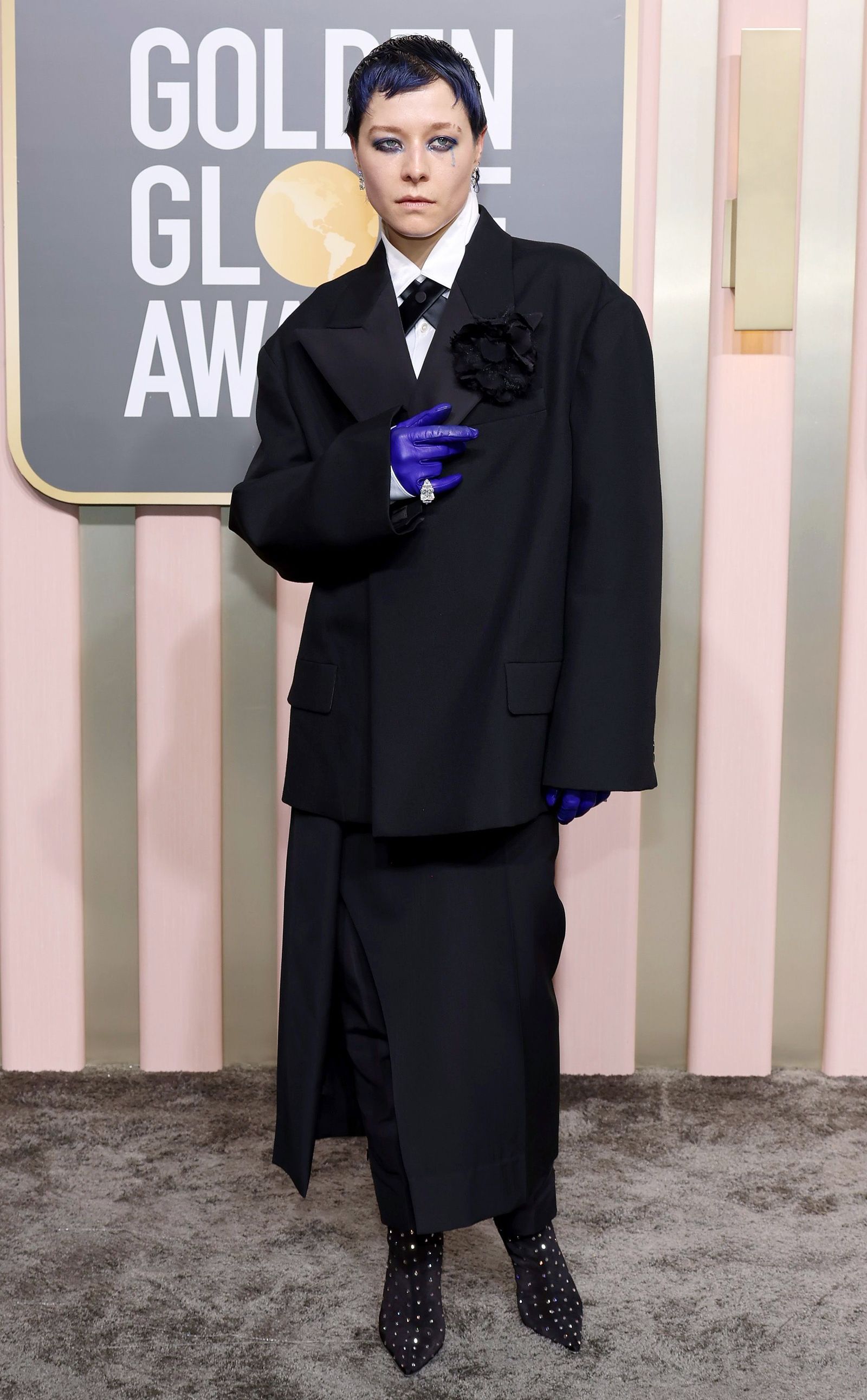 Эмма Д’Арси в Acne Studios на 80-й церемонии вручения премии Golden Globe Awards 2023 в Беверли-Хиллз Эмма Д’Арси в Acne Studios на 80-й церемонии вручения премии Golden Globe Awards 2023 в Беверли-Хиллз, 10 января 2023 г.