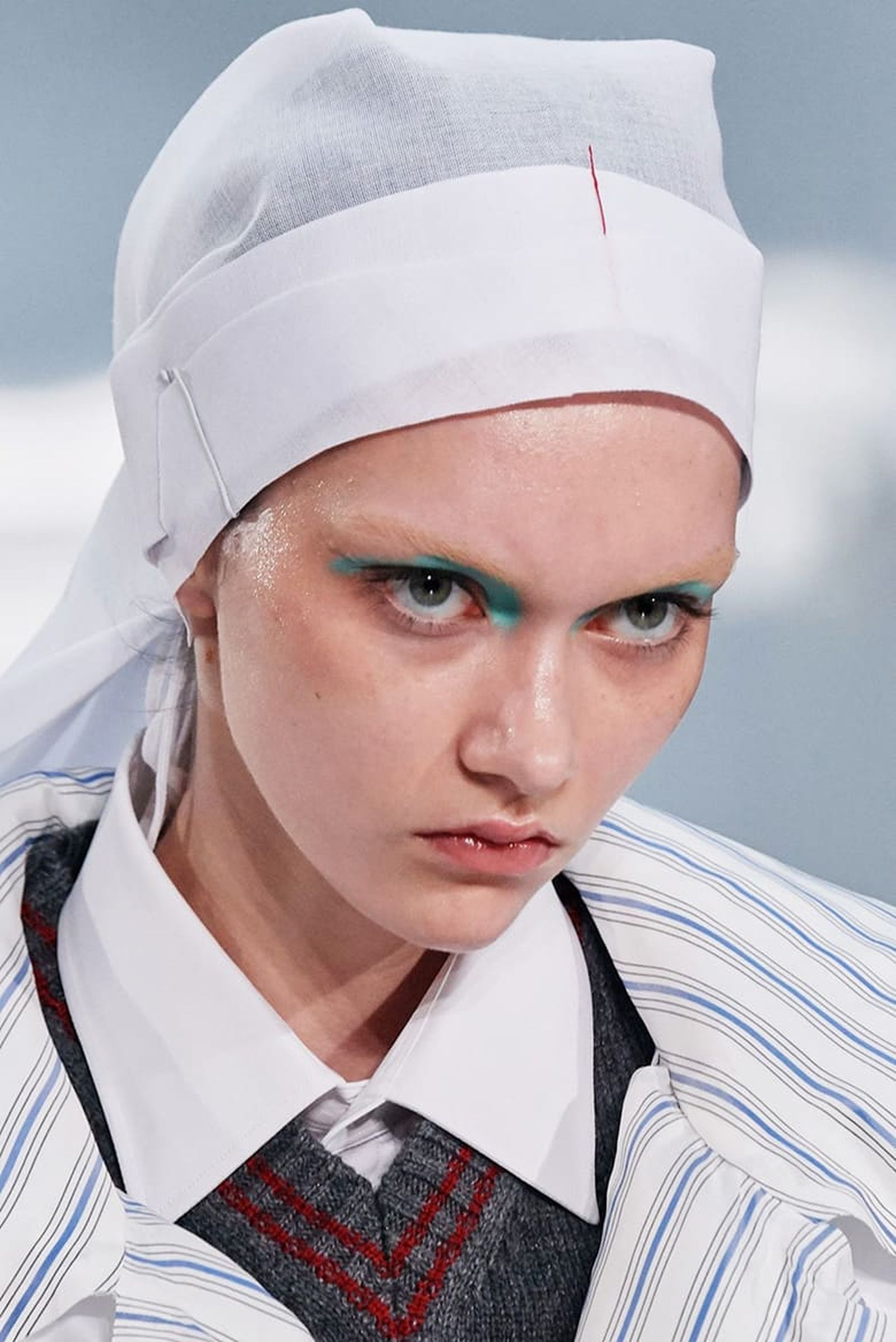 Шоу Maison Margiela Spring/Summer 2020, фото 2 Макияж на шоу Maison Margiela Spring/Summer 2020, фото 2