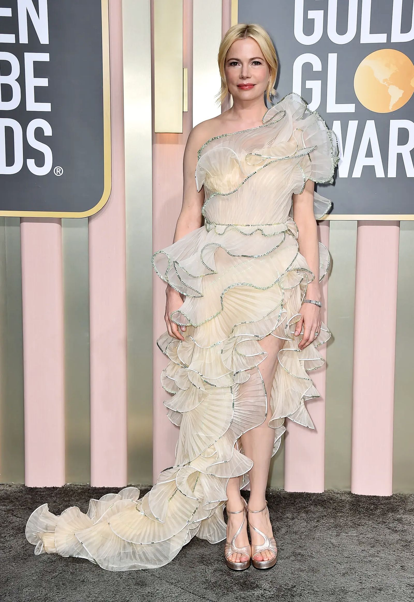 Мишель Уильямс в Gucci на 80-й церемонии вручения премии Golden Globe Awards 2023 в Беверли-Хиллз Мишель Уильямс в Gucci на 80-й церемонии вручения премии Golden Globe Awards 2023 в Беверли-Хиллз, 10 января 2023 г.