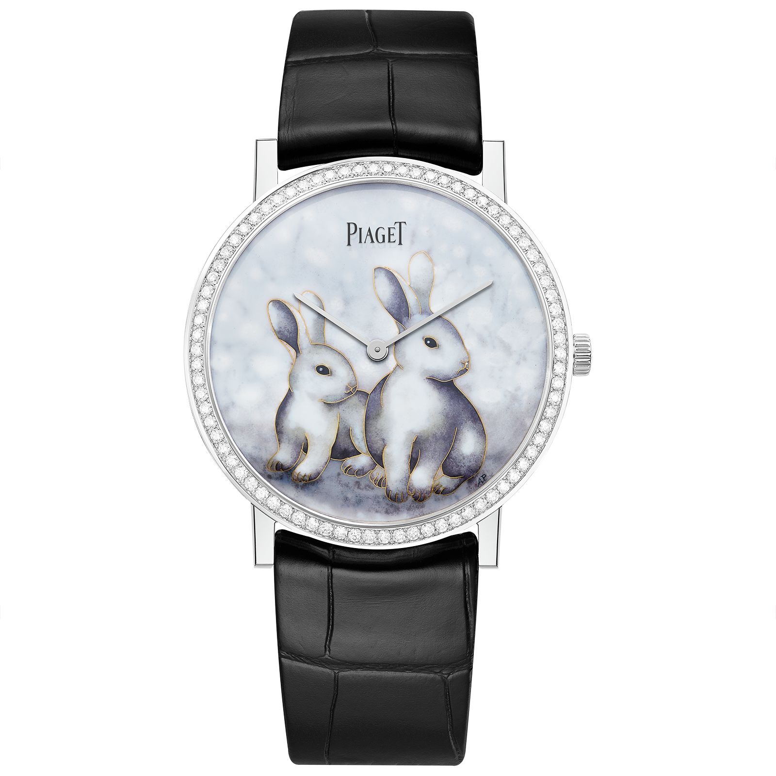 Piaget празднует китайский Новый с двумя кроликами на циферблате часов Altiplano, фото 1 Piaget с двумя кроликами на циферблате часов Altiplano, фото 1