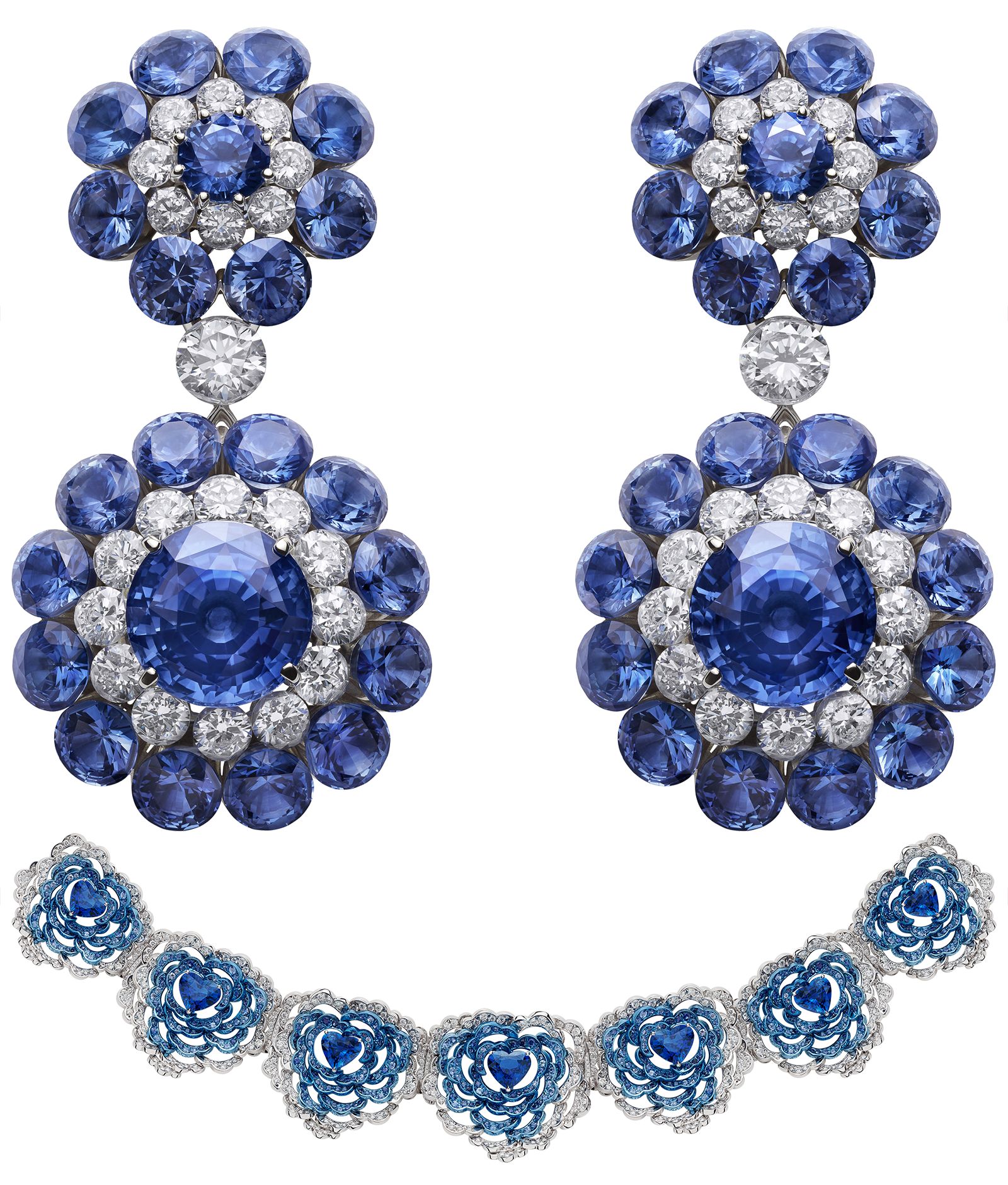 Колье Chopard из коллекции Haute Joaillerie и серьги Chopard из коллекции Haute Joaillerie