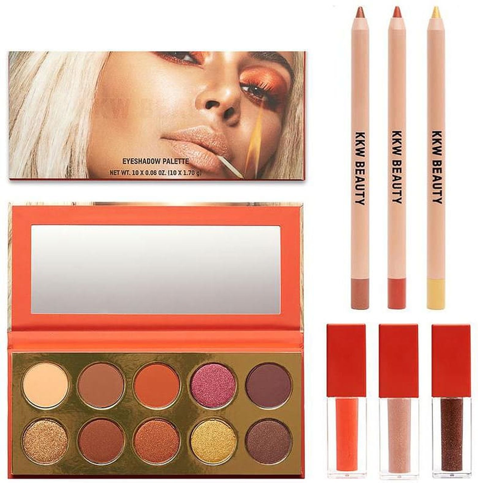 «Просто огонь»: новая коллекция макияжа «Sooo Fire» от KKW Beauty, фото 1 Новая коллекция макияжа «Sooo Fire» от KKW Beauty, фото 1