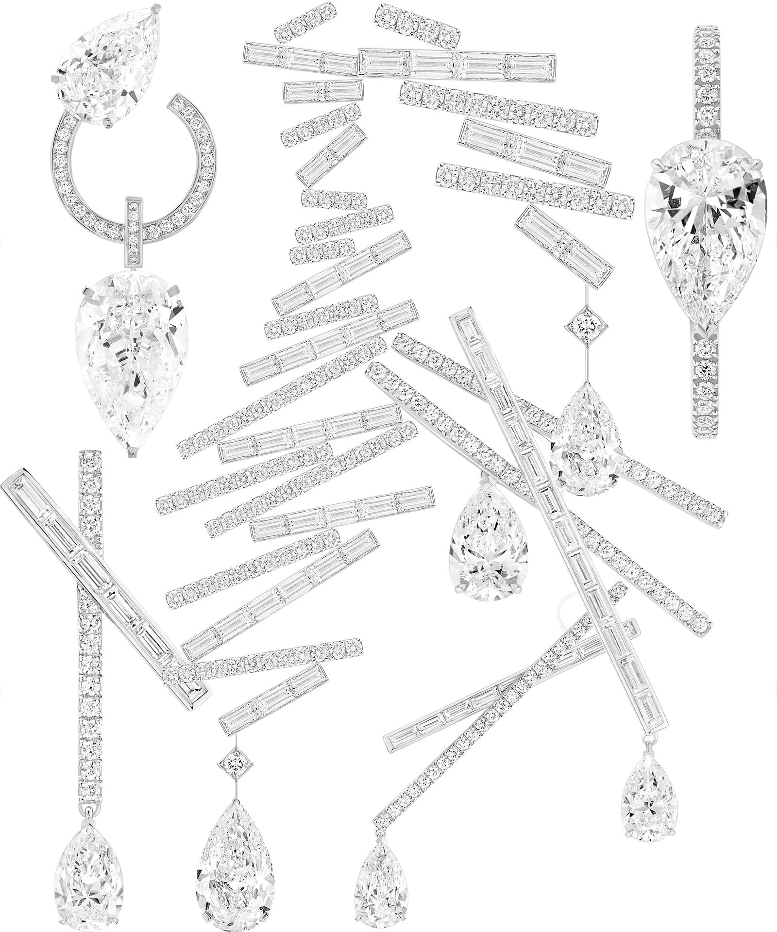 Серьги Messika Unique Illusionnistes, Equilibristes, Magnetic Love и Diamond Equalizer Серьги Messika из коллекций Unique Illusionnistes, Equilibristes, Magnetic Love и Diamond Equalizer