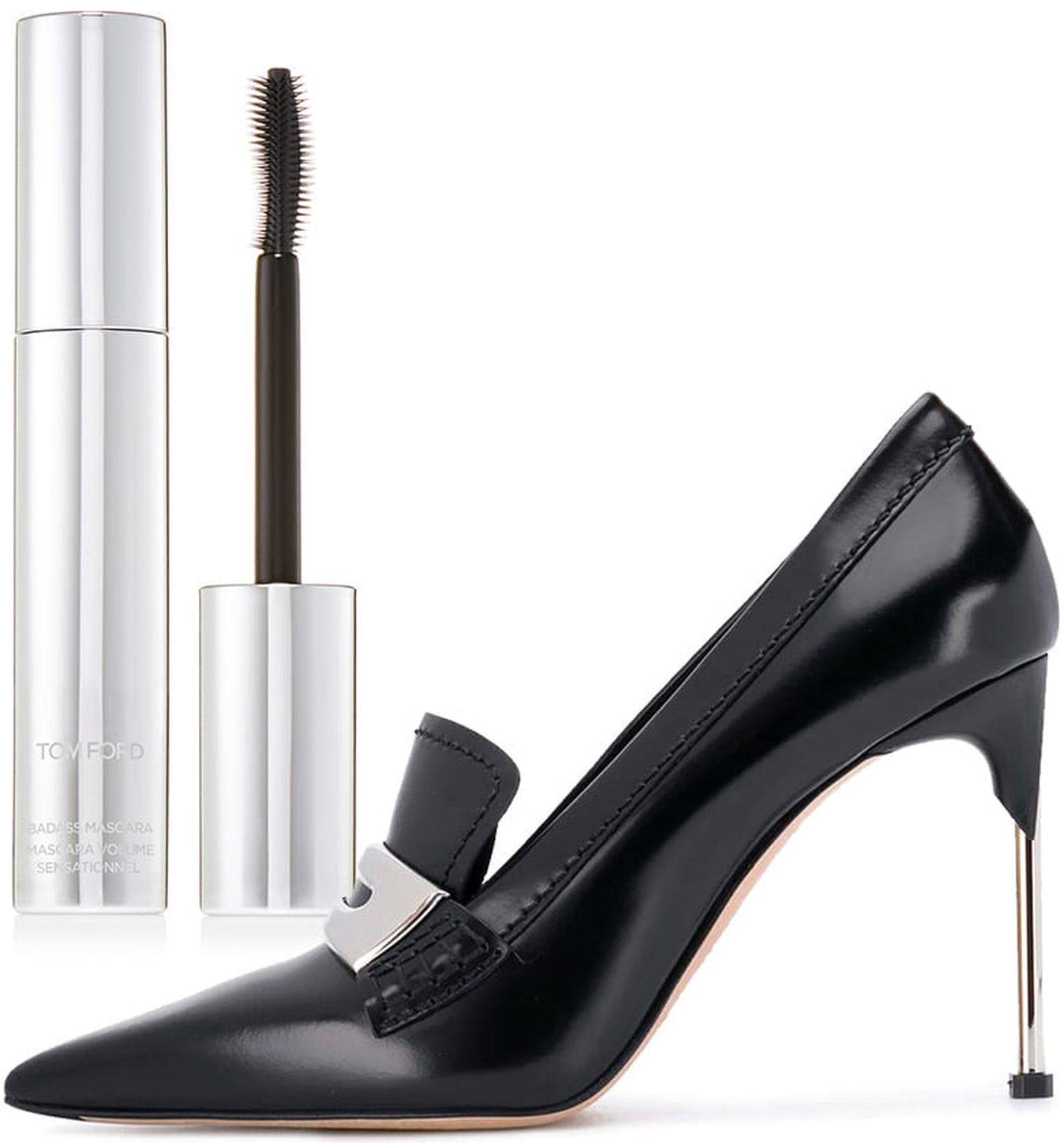 туфли Alexander McQueen, Tom Ford, тушь Extr?me Badass Mascara Tom Ford, тушь Extrême Badass Mascara; туфли Alexander McQueen