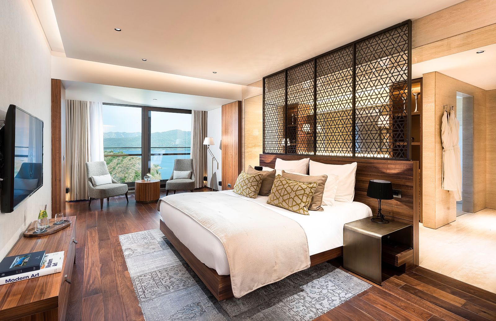 Спальня сьюта на курорте D Maris Bay Спальня сьюта на турецком курорте D Maris Bay