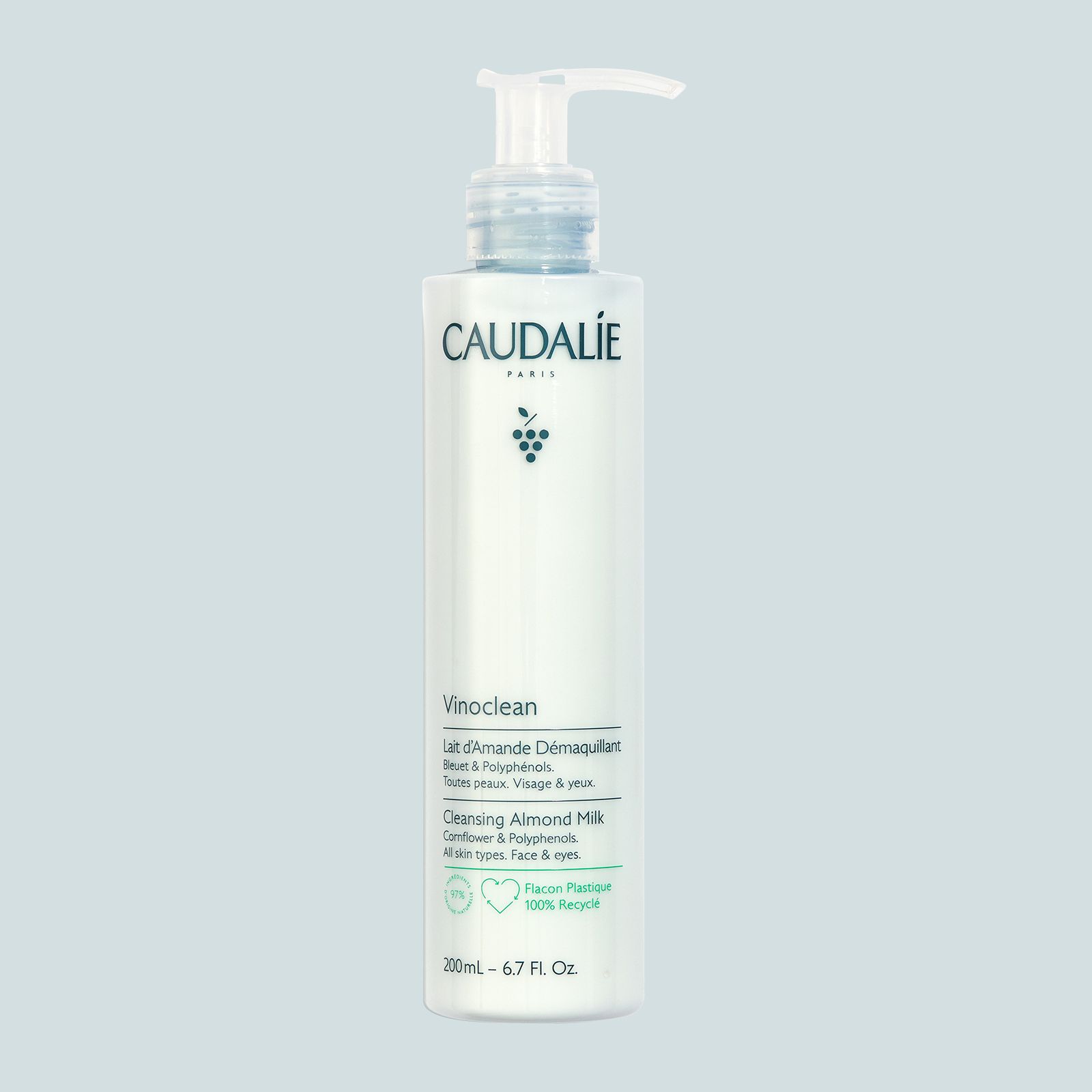 Caudalie, миндальное молочко Vinoclean Caudalie, миндальное молочко для снятия макияжа Vinoclean