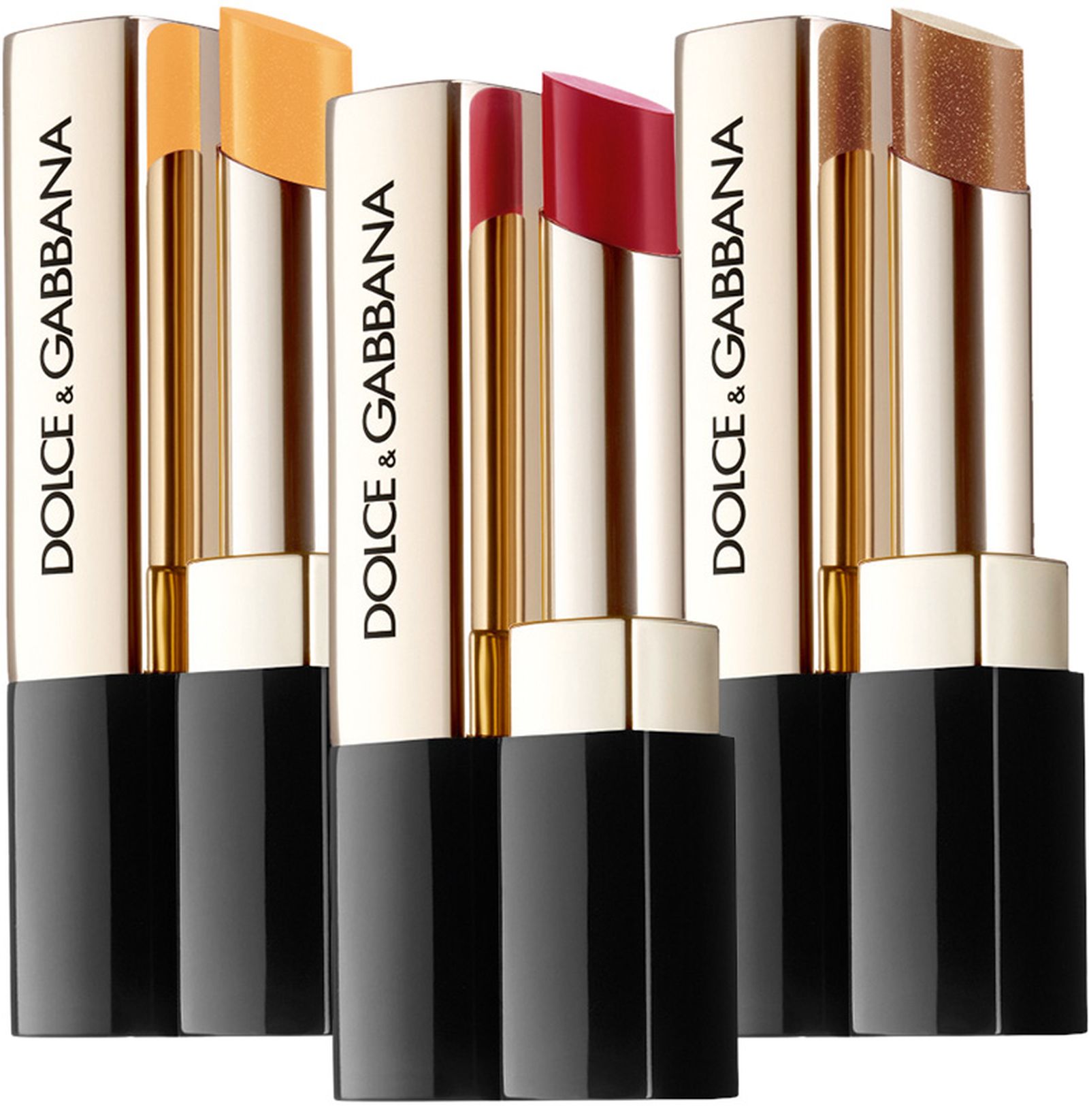 Dolce&Gabbana beauty, помада Miss Sicily, оттенки: Costanza 140, Agata 620, Antonia 120 Dolce&Gabbana beauty, помада Miss Sicily