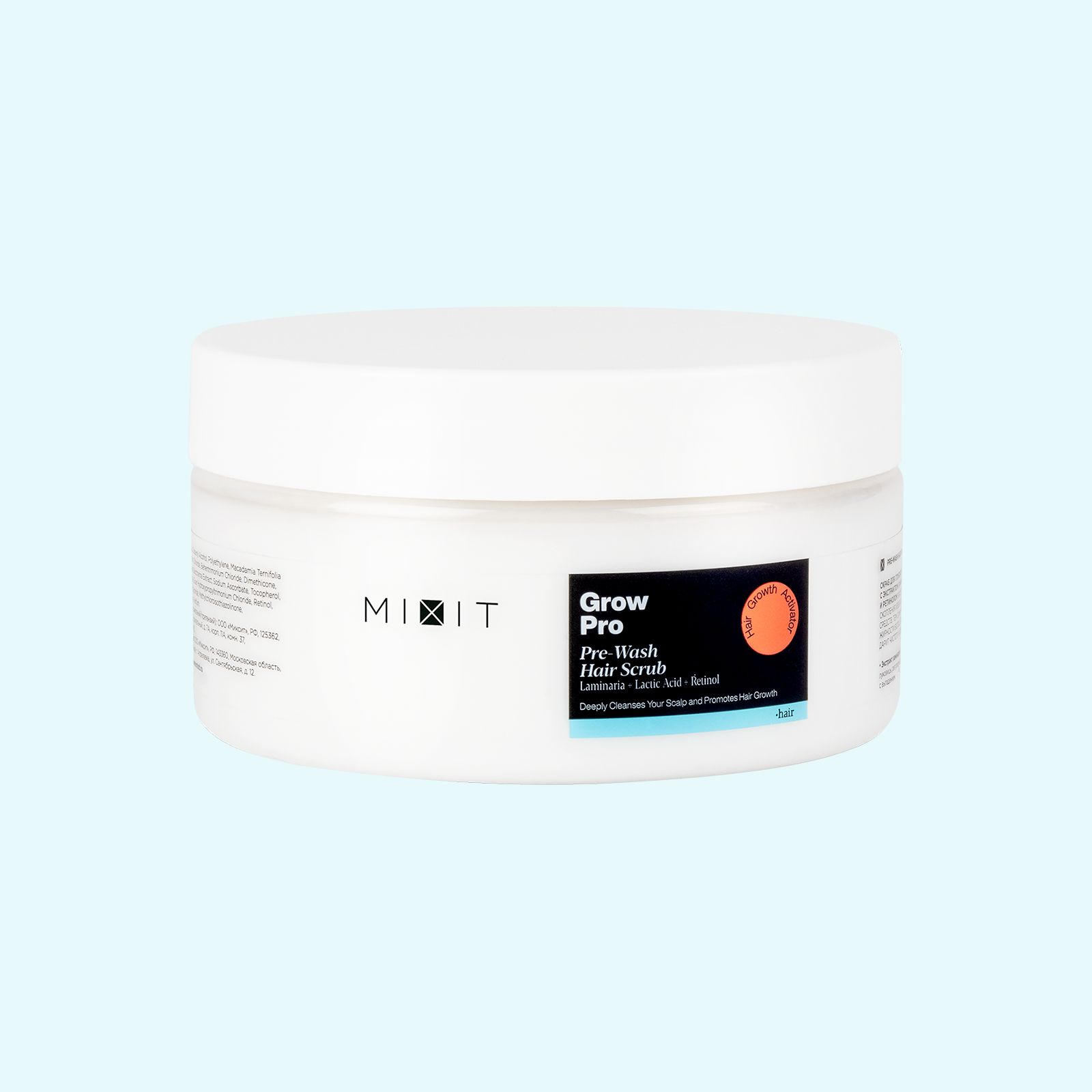 Mixit Grow Pro Pre-Wash Hair Scrub Mixit, скраб для глубокого очищения кожи головы Grow Pro Pre-Wash Hair Scrub
