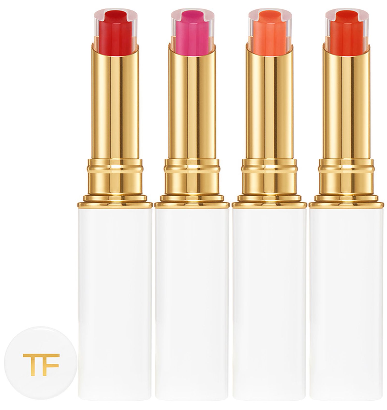 Tom Ford Lip Gelee, оттенки: Lustrous, Maldives, Scorching, Sunlit Tom Ford, помада для губ Lip Gelee, оттенки: Lustrous, Maldives, Scorching, Sunlit