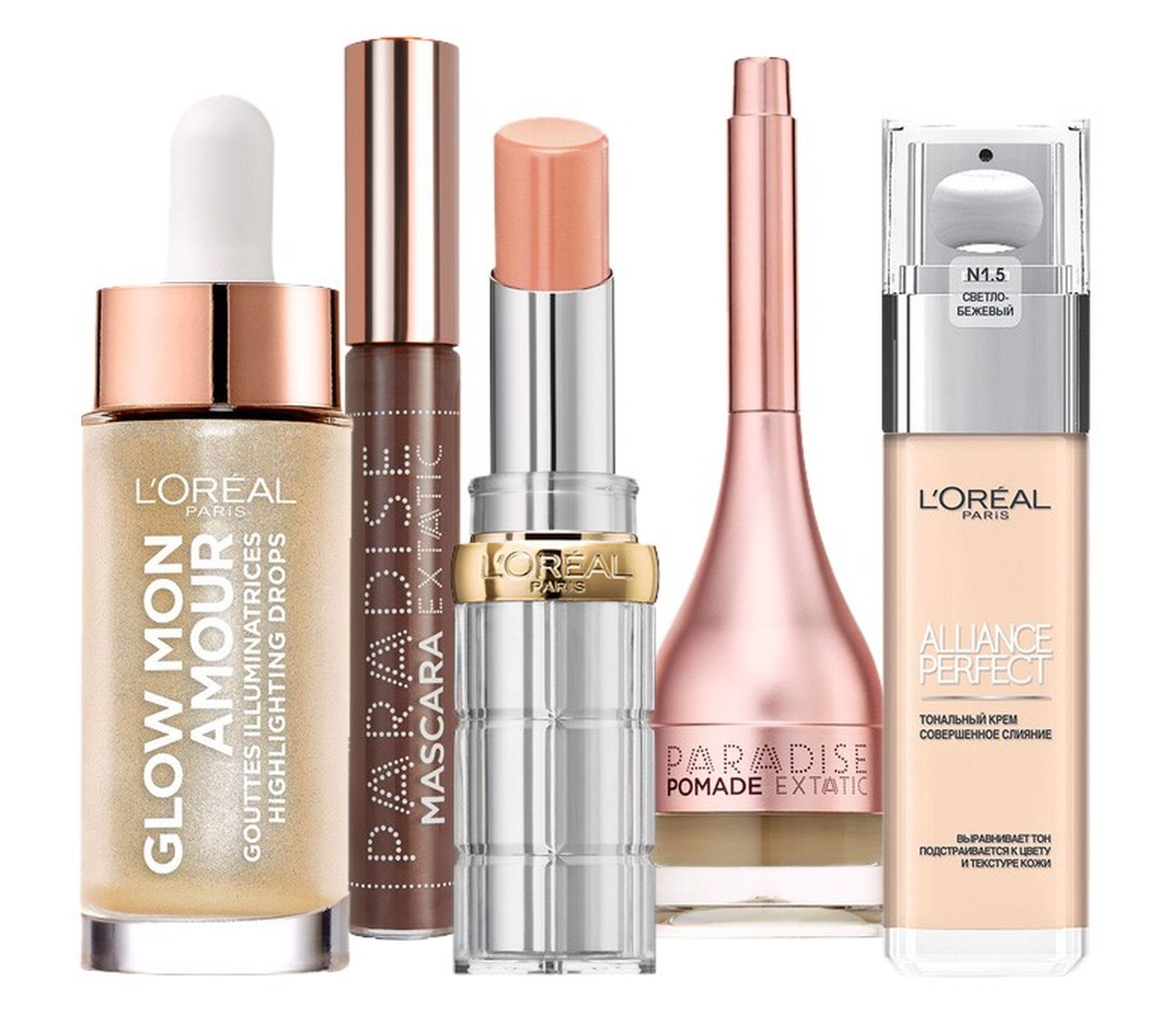 L’Oréal Paris Glow Mon Amour, тушь Paradise, Color Riche Shine, Paradise Pomade Extatic, Alliance Perfect L’Oréal Paris Glow Mon Amour, тушь для ресниц Paradise, Color Riche Shine, Paradise Pomade Extatic, Alliance Perfect