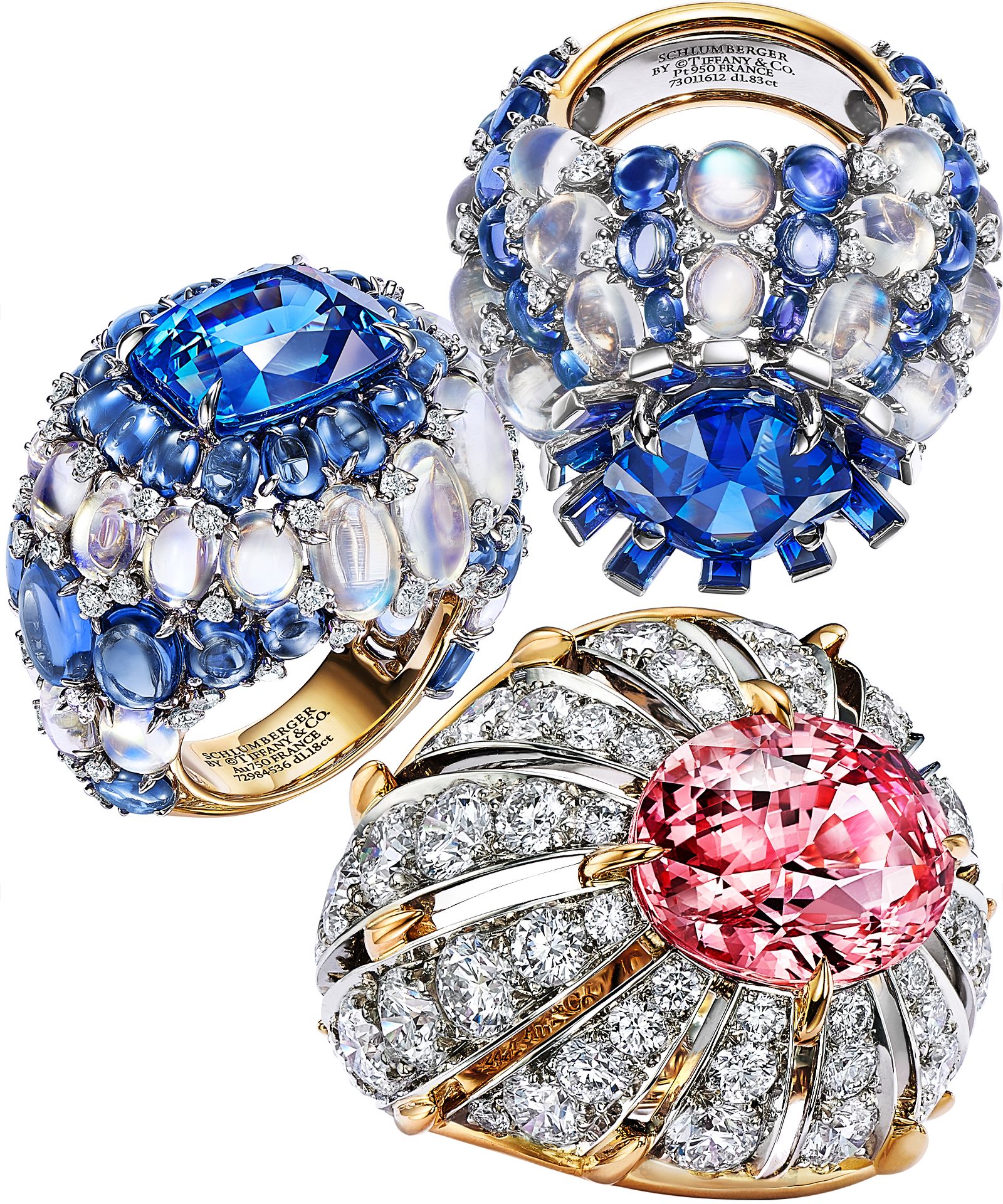 Кольца из коллекции Tiffany & Co. Blue Book 2023 «Out of the Blue»