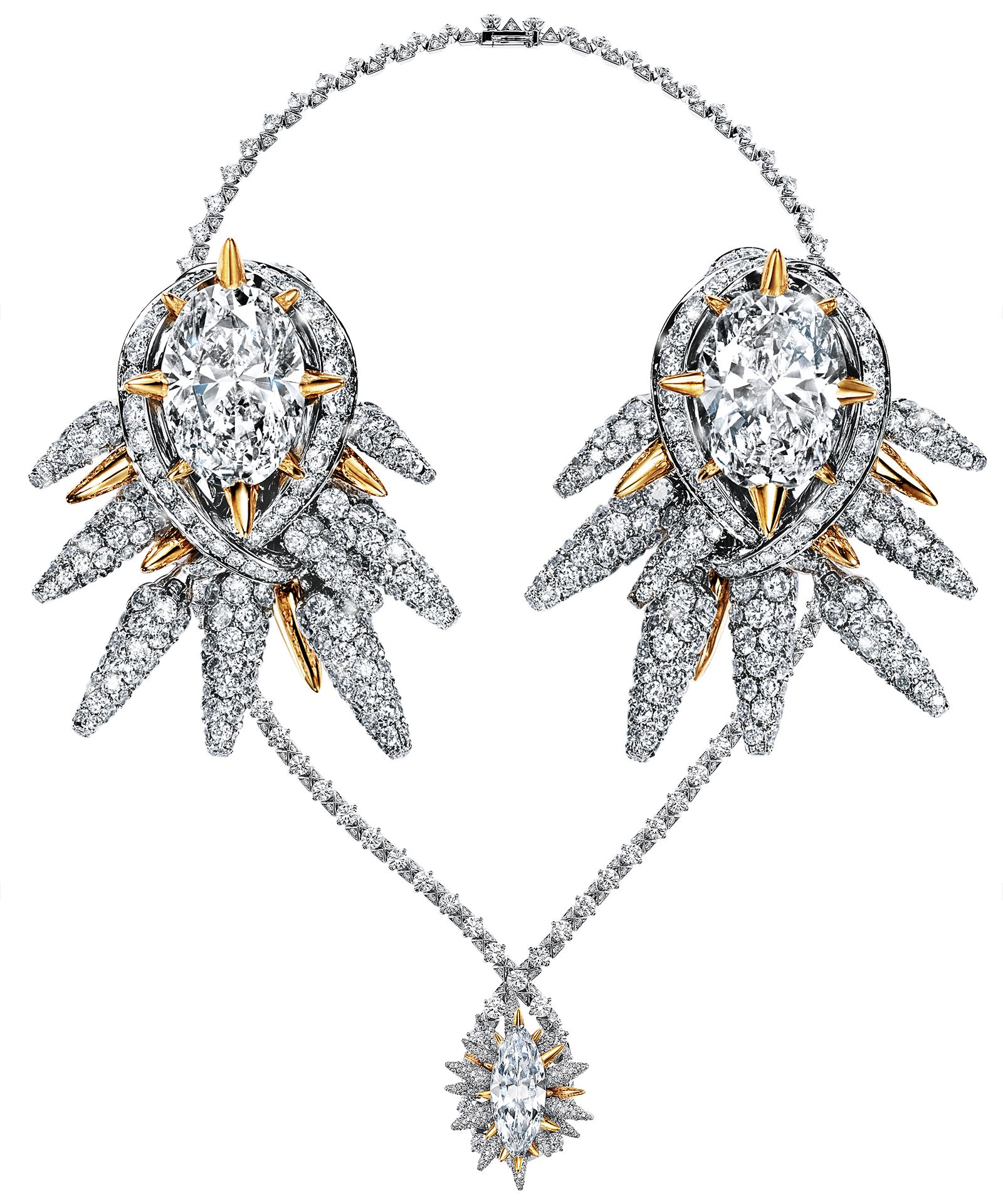 Колье, серьги из коллекции Tiffany & Co. Blue Book 2023 «Out of the Blue»