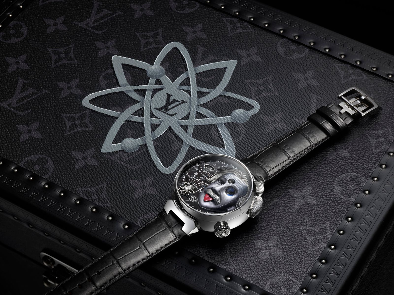Уникальная модель часов Tambour Einstein Automata от Louis Vuitton — дань уважения Альберту Эйнштейну, фото 4 Tambour Einstein Automata от Louis Vuitton, фото 4