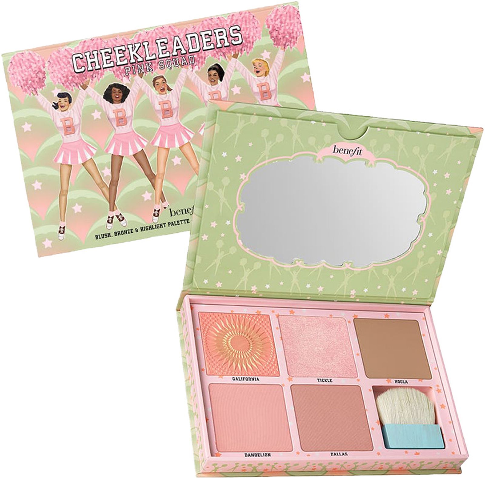 Benefit, палетка румян для лица Cheekleaders Pink Squad