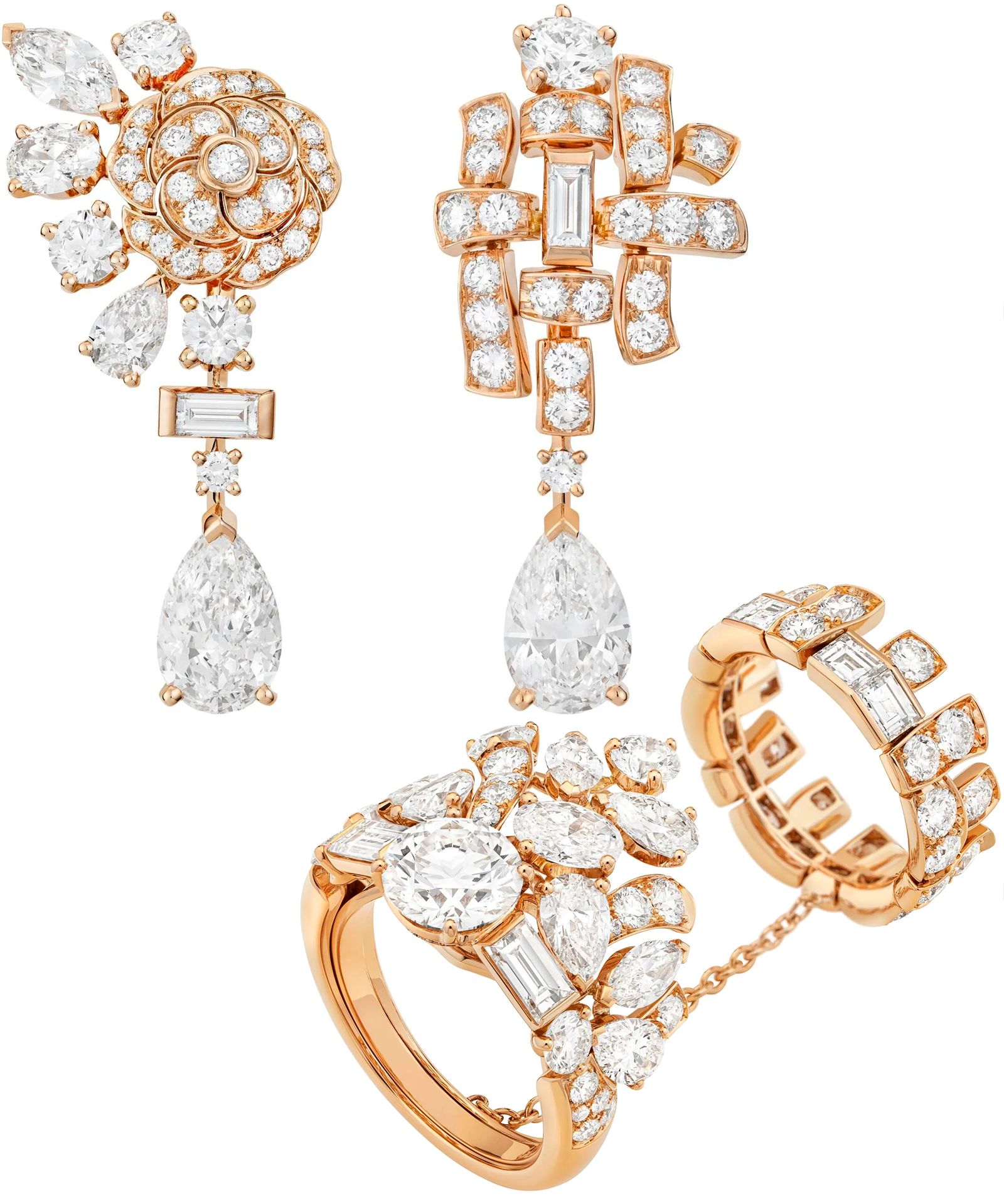 Серьги, кольцо Tweed Camélia Tweed de Chanel Серьги, кольцо Tweed Camélia из коллекции Tweed de Chanel
