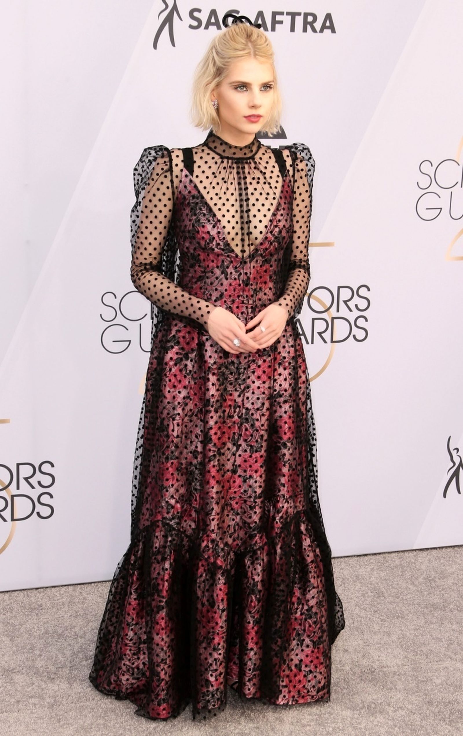 Люси Бойнтон на церемонии вручения премий SAG Awards 2019, 27 января 2019 г., фото 3 Люси Бойнтон на церемонии вручения премий SAG Awards 2019 в Лос-Анджелесе, 27 января 2019 г., фото 3