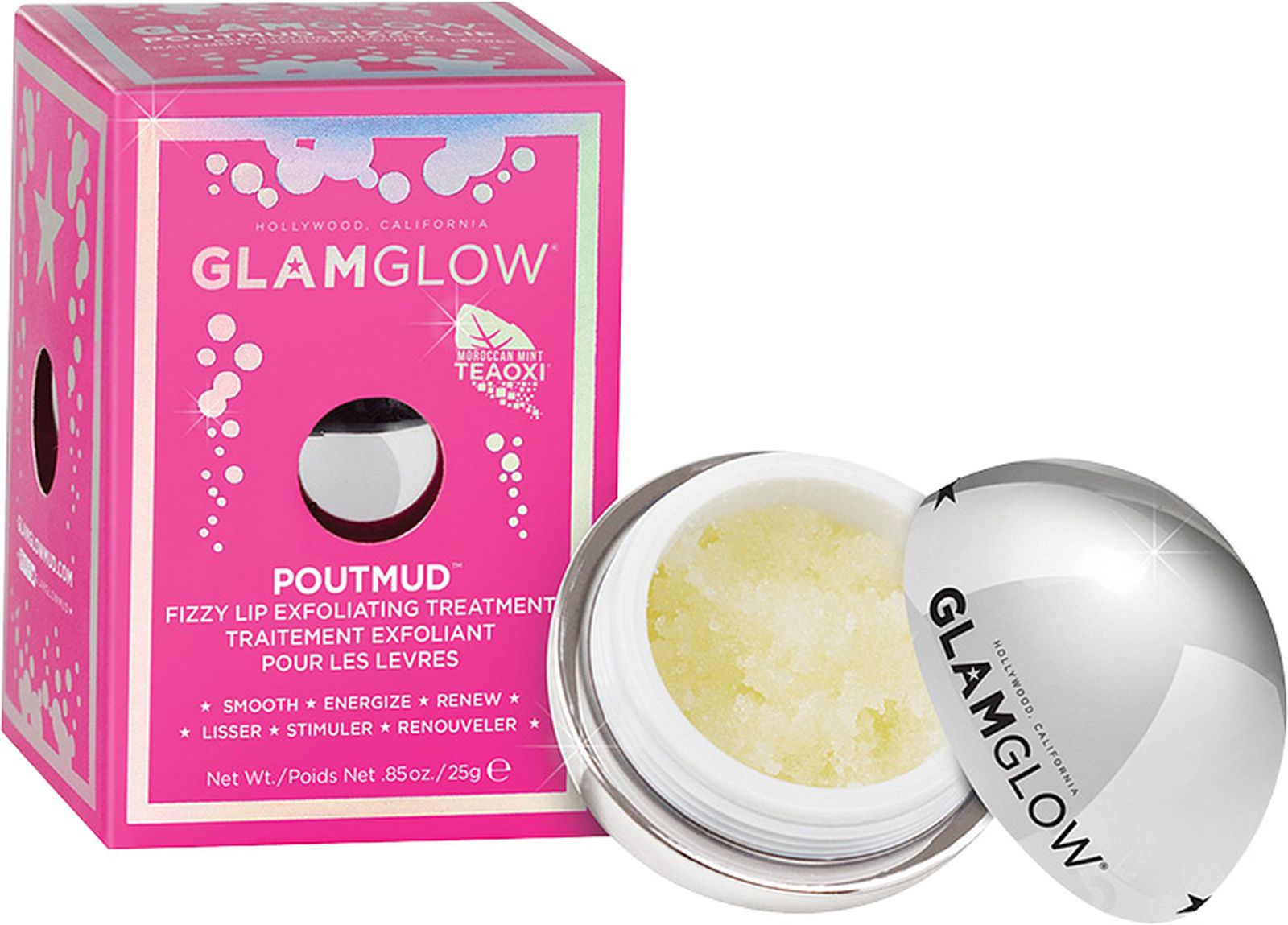 Glamglow Poutmud Fizzy Lip Exfoliating Treatment Glamglow, скраб для губ Poutmud Fizzy Lip Exfoliating Treatment
