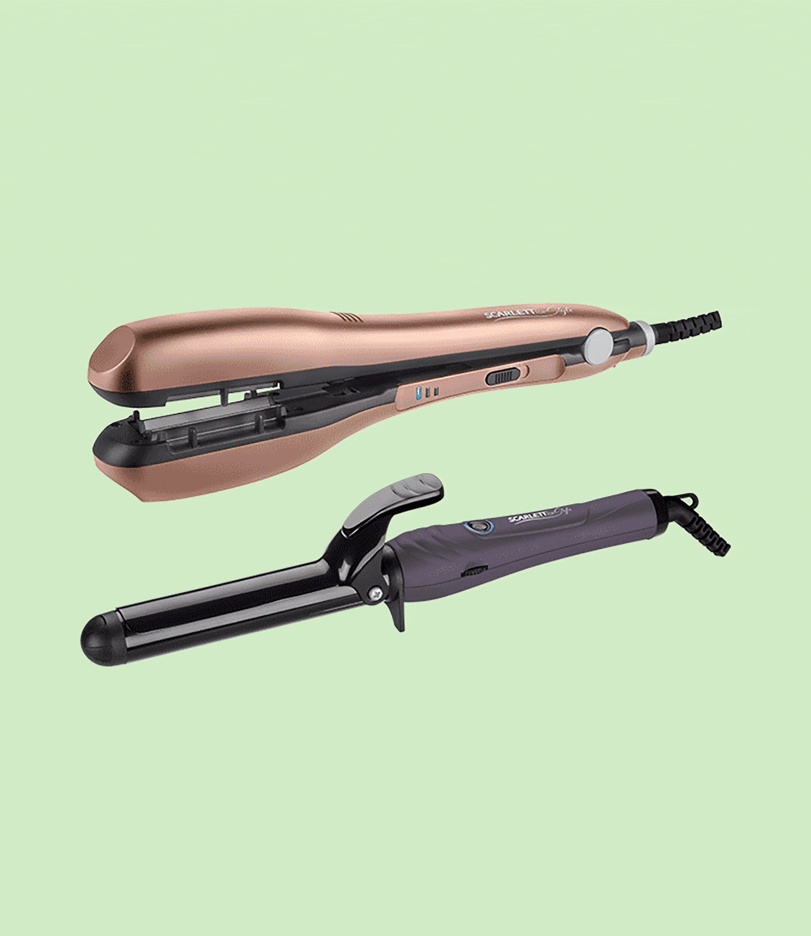 Scarlett TOP STYLE, стайлер авто-гофре SC-HS60699; щипцы для завивки волос SC-HS60T77; Wella Professionals, термозащитный спрей EIMI Thermal Image; Taft, стайлинг-пудра «Мгновенный объем»; L'Oreal Professionnel, сухой лак для волос Infinium Extra Strong Scarlett TOP STYLE SC-HS60699, щипцы SC-HS60T77, Wella Professionals EIMI Thermal Image, Taft Мгновенный объем, L'Oreal Professionnel Infinium Extra Strong