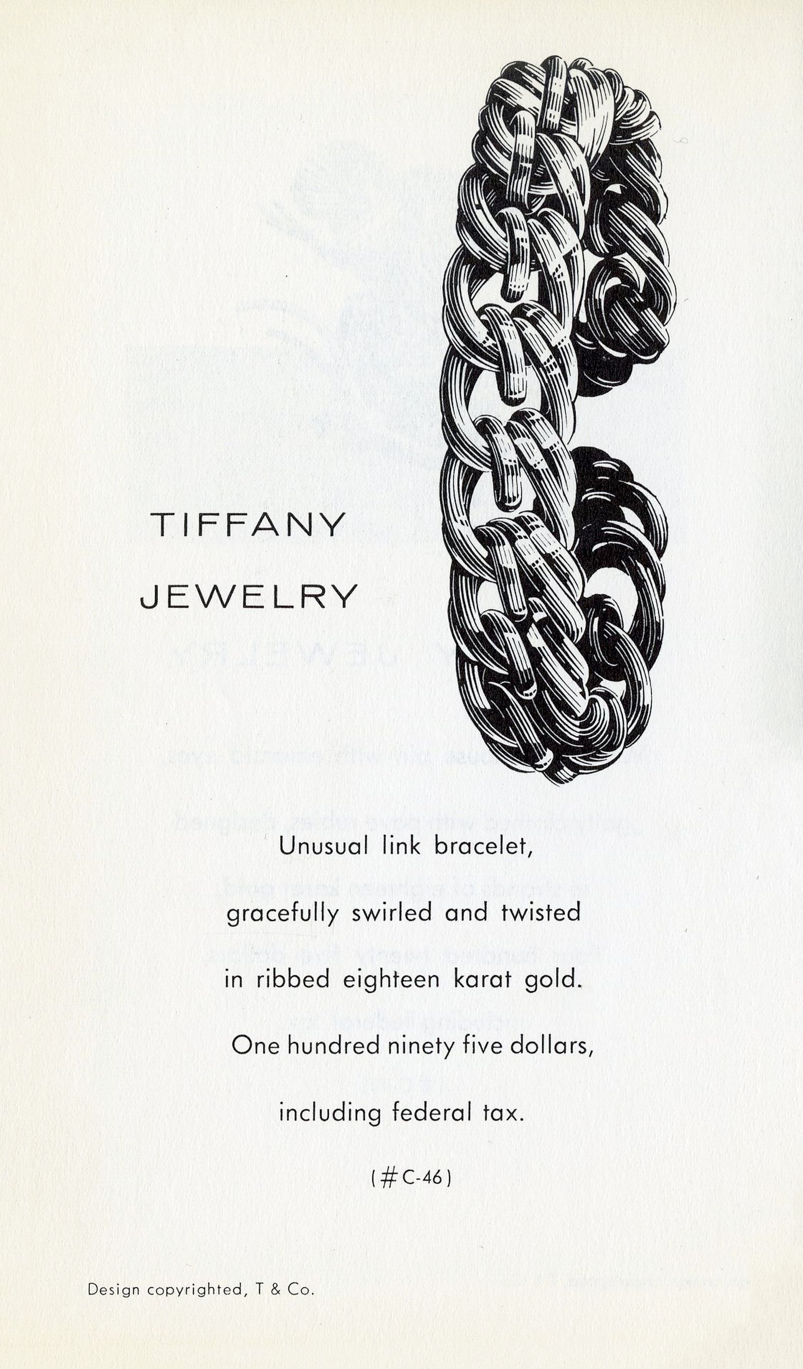 Браслет 1958 года, вдохновивший на создание коллекции Tiffany Forge Браслет 1958 года, вдохновивший Дом Tiffany & Co. на создание коллекции Tiffany Forge