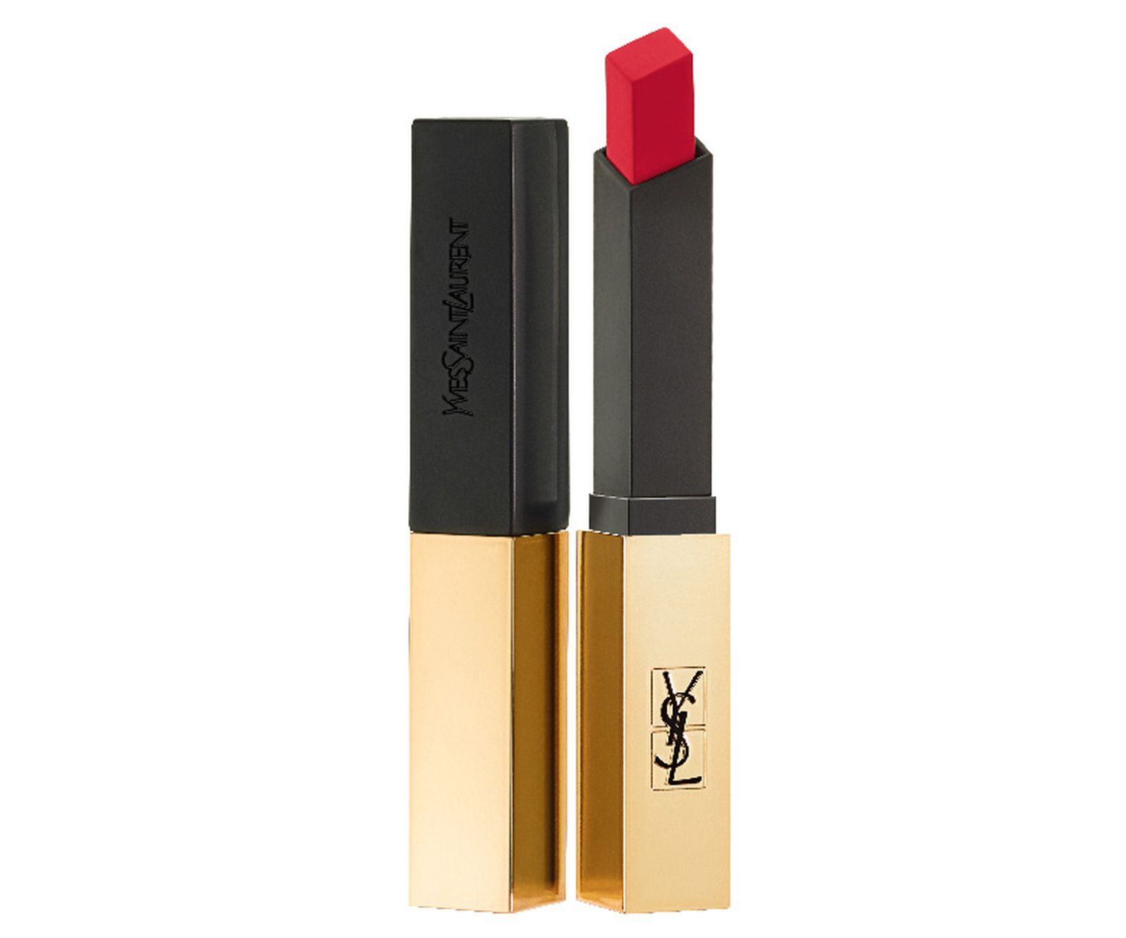 YSL Beauté Rouge Pur Couture The Slim Matte, оттенок № 1 Rouge Extravagant YSL Beauté, помада Rouge Pur Couture The Slim Matte, оттенок № 1 Rouge Extravagant