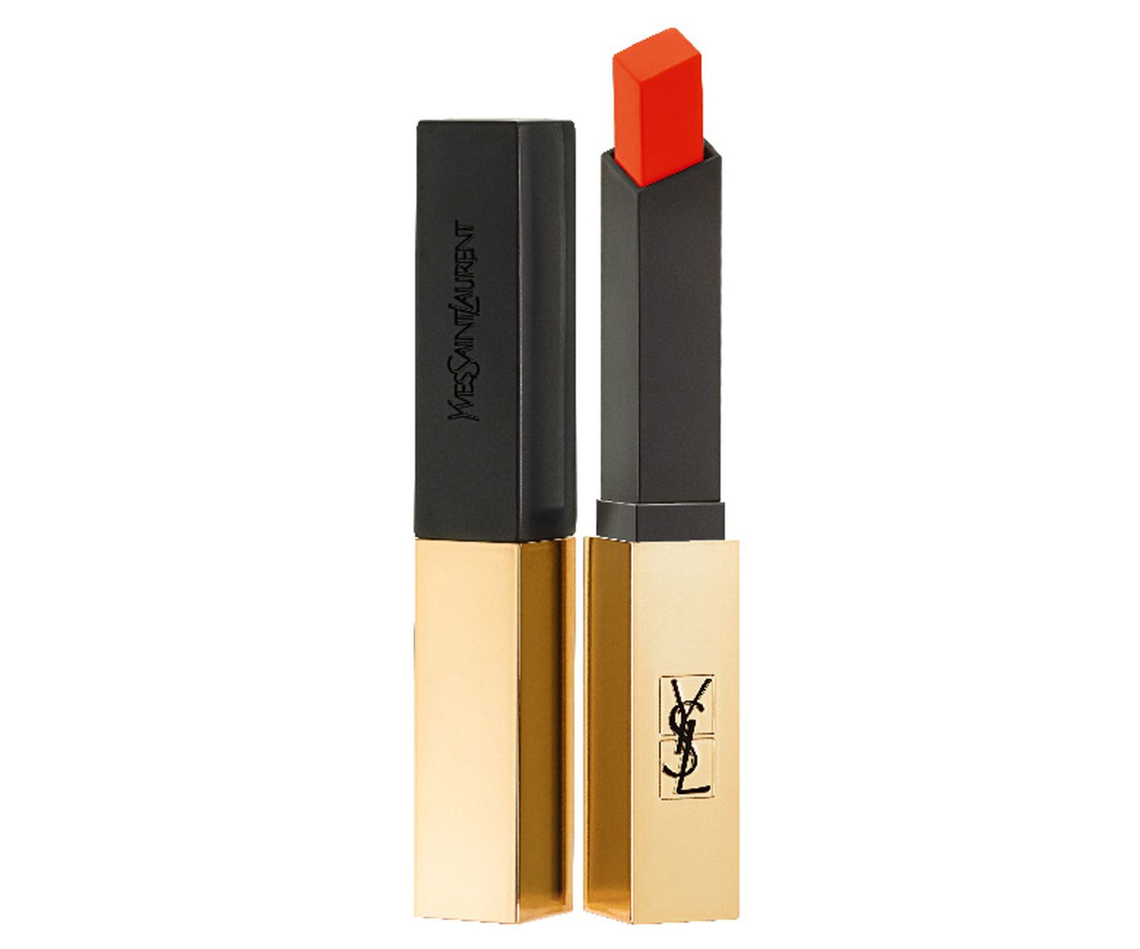 YSL Beauté Rouge Pur Couture The Slim Matte, оттенок № 2 Strange Orange YSL Beauté, помада Rouge Pur Couture The Slim Matte, оттенок № 2 Strange Orange