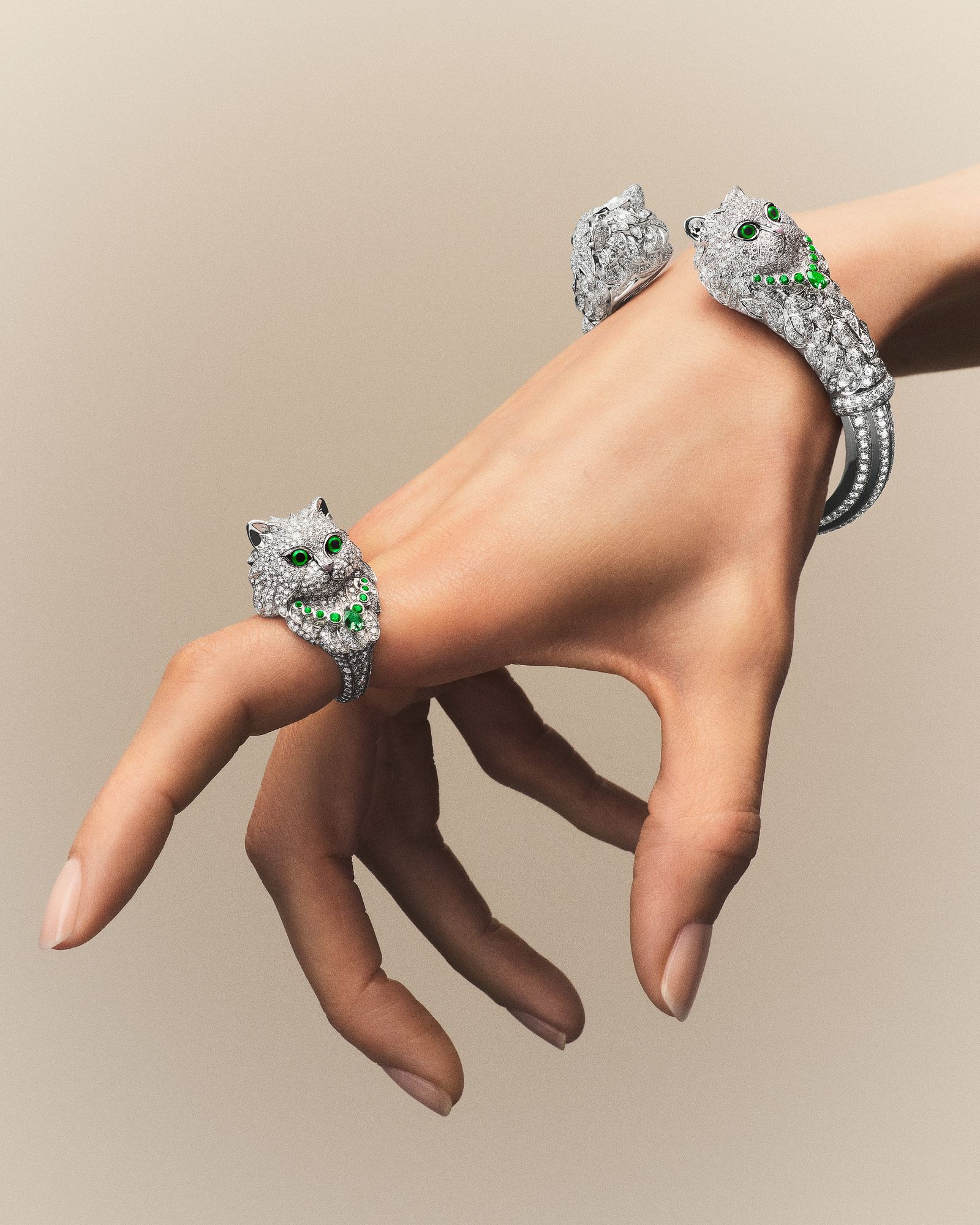 Бушерон Wild Within Кот Владимир Boucheron Цикада Панда, фото 6