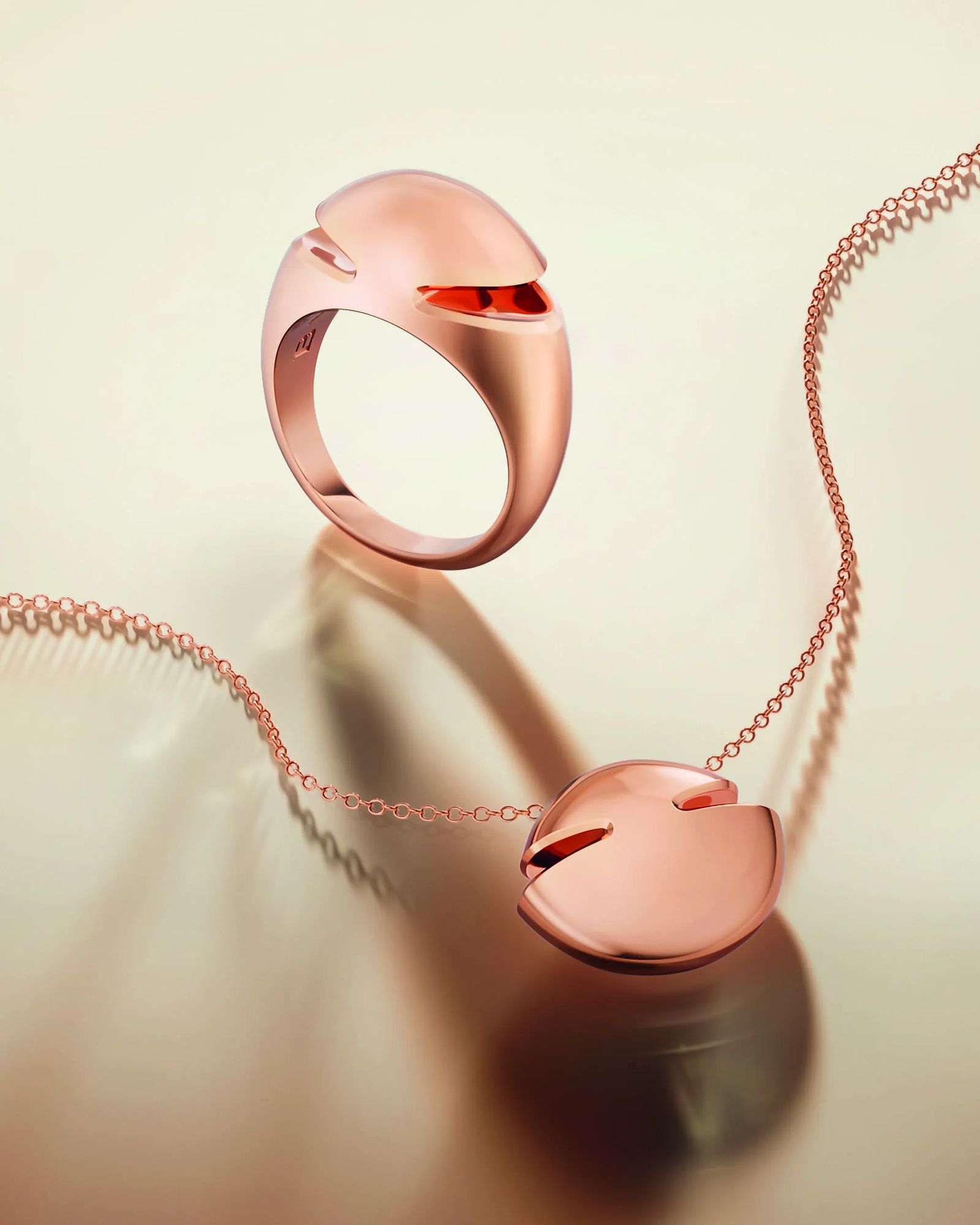 Булгари Кабошон розовое золото Коллекция Bvlgari Cabochon, фото 13