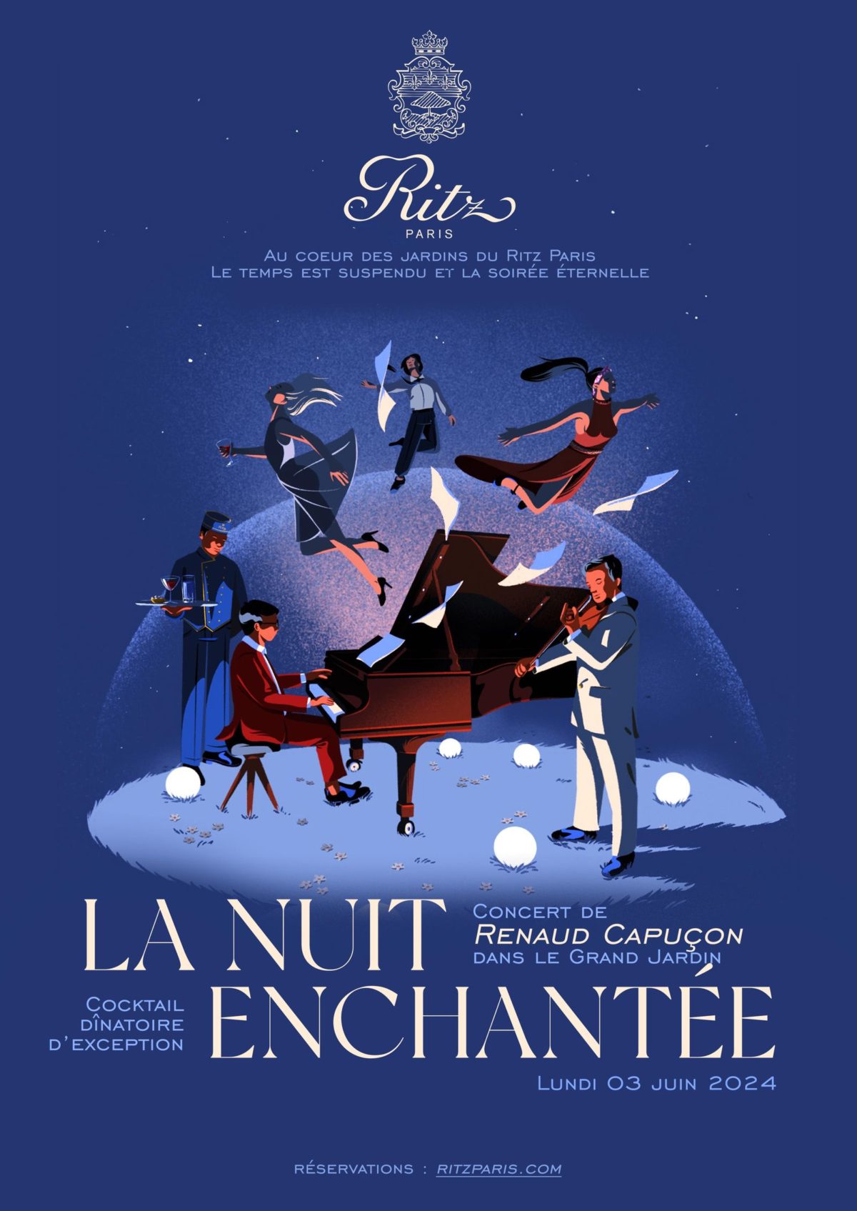 Рено Капюсон в Ritz Paris: музыкальный вечер
