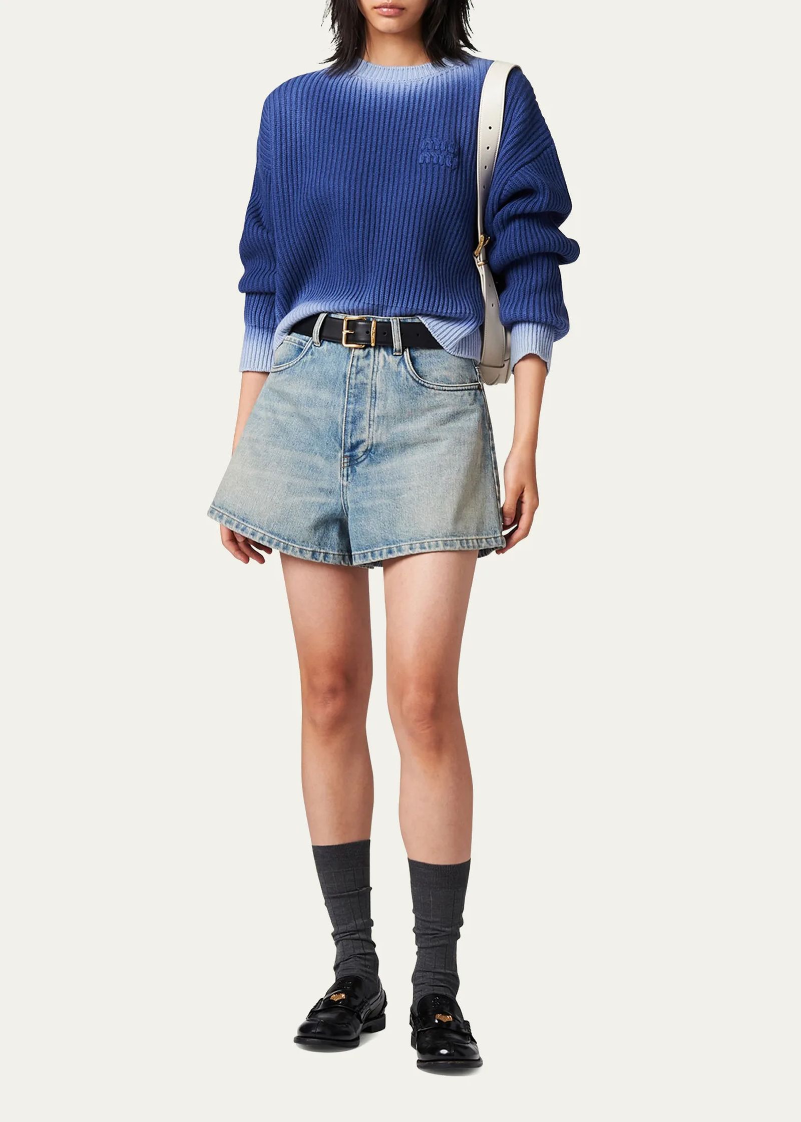 Miu Miu голубой свитер Свитер Miu Miu