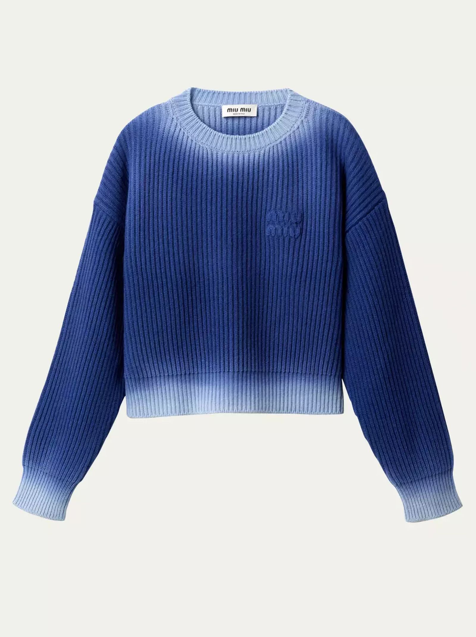 Miu Miu свитер Купить голубой свитер Miu Miu