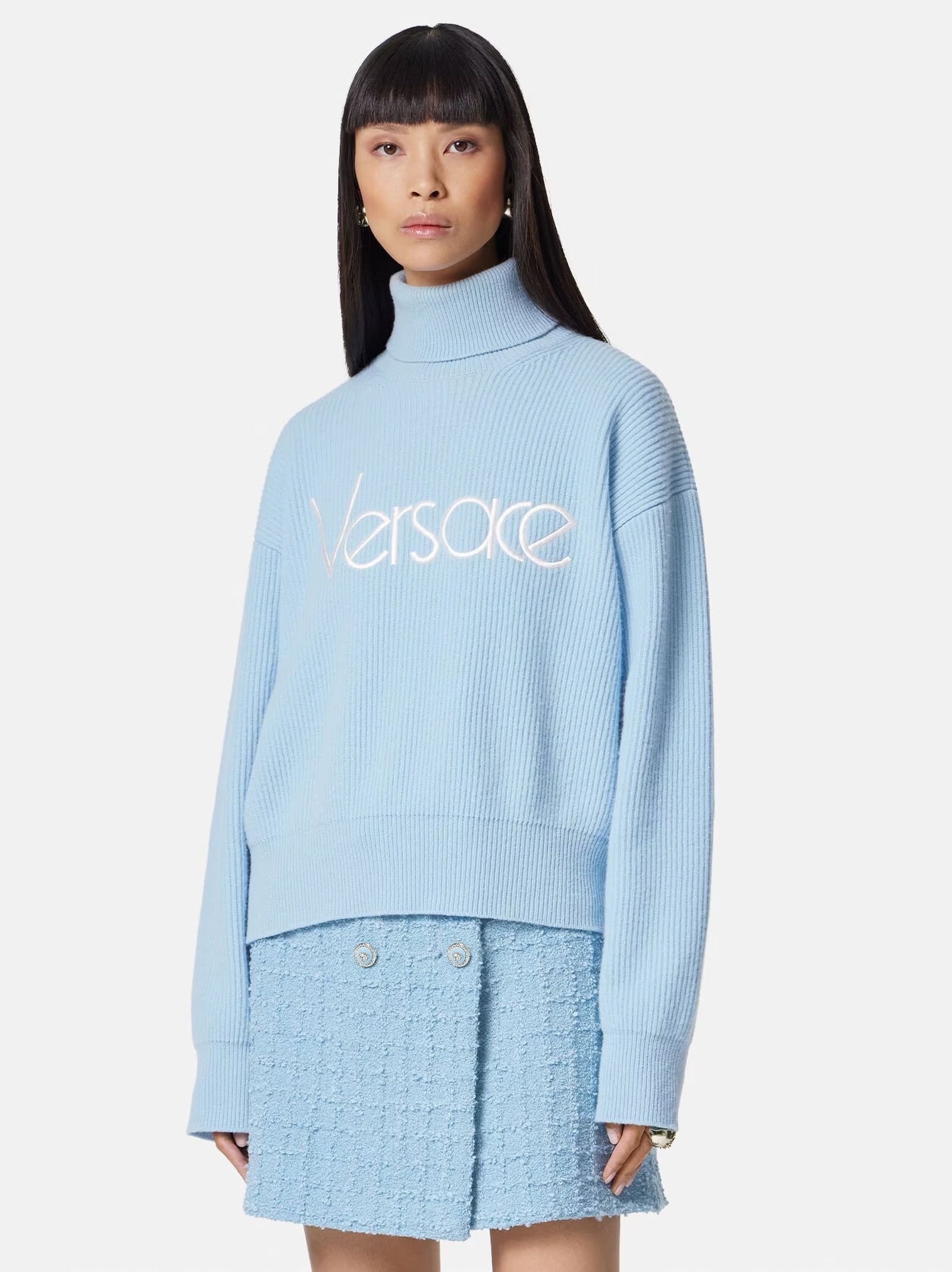 Versace свитер Купить голубой свитер Versace