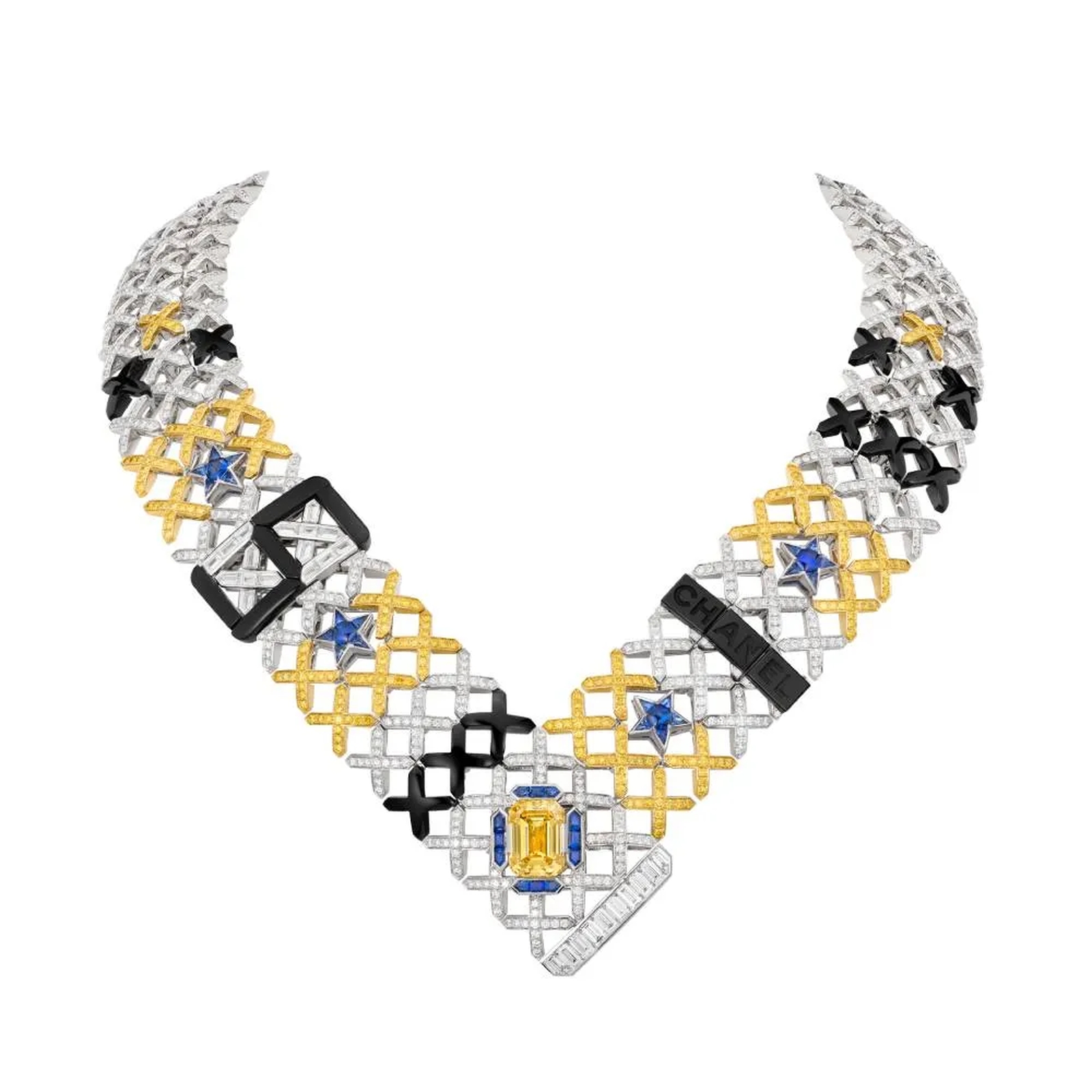 Шанель Sport High Jewelry: колье QUILTED STARS Коллекция ювелирных украшений Chanel: колье QUILTED STARS
