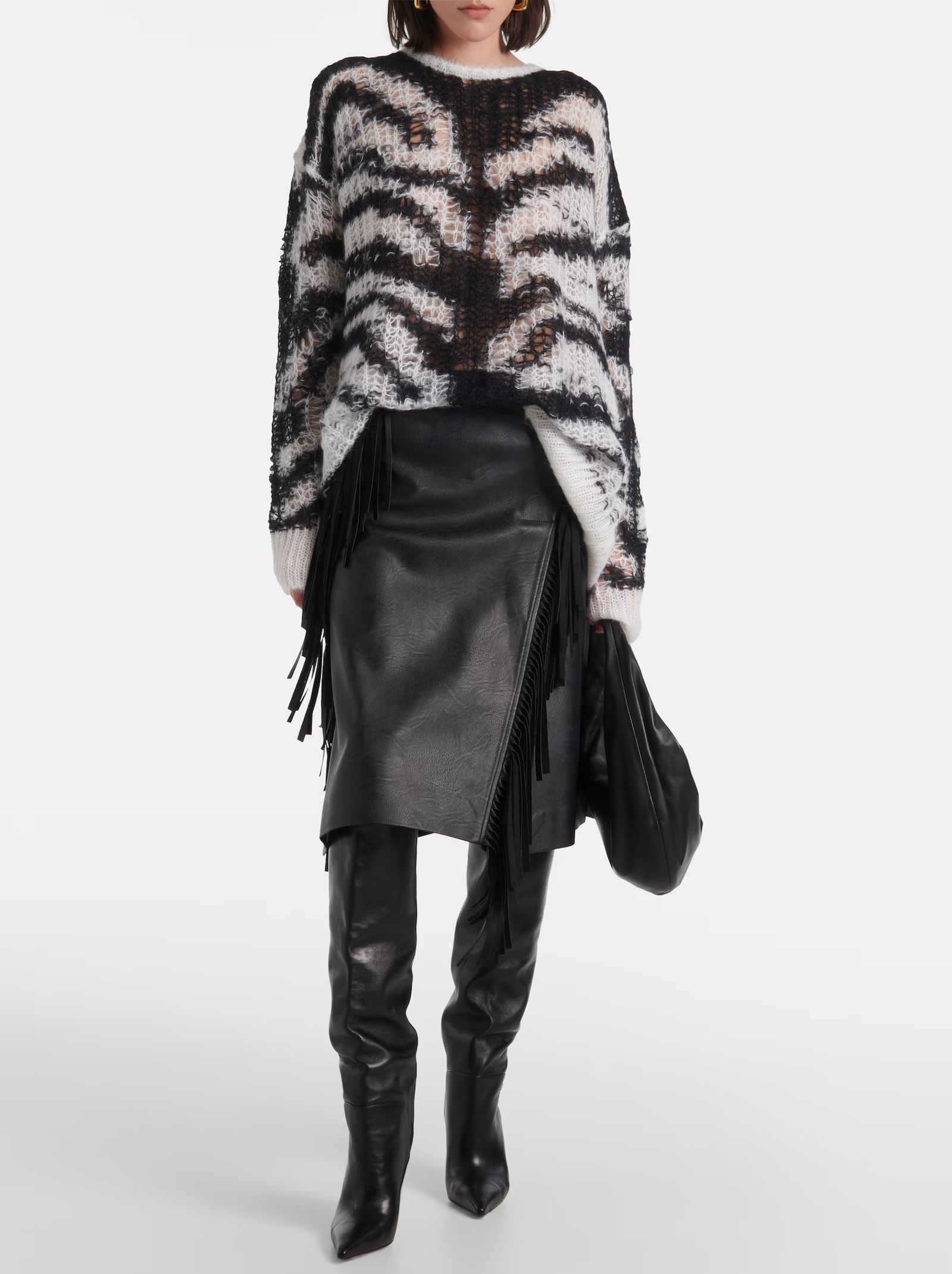 Модные тренды 2024/25: Stella McCartney Черно-белая графика и принты: Stella McCartney