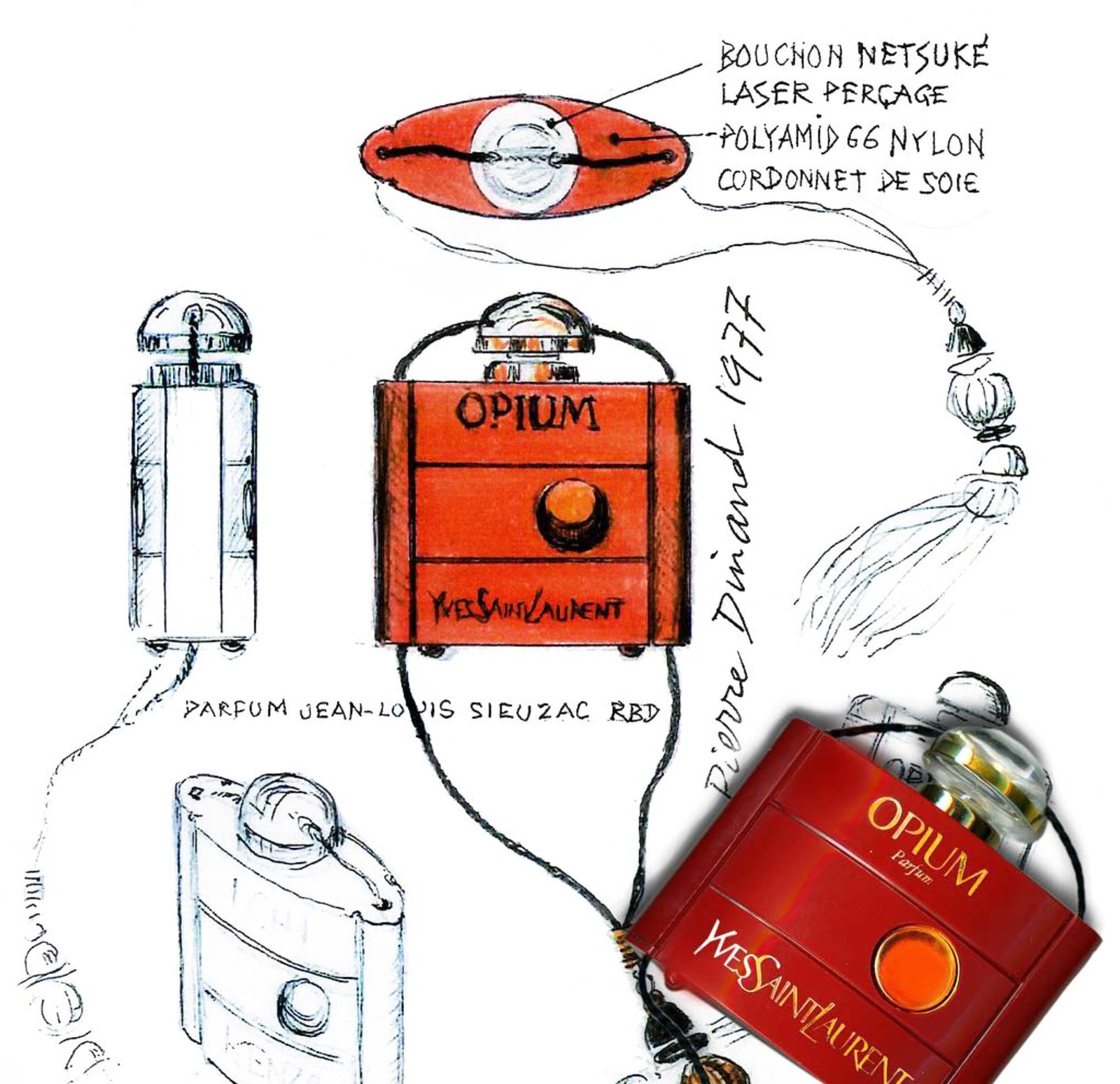 Создание флакона «Opium» YSL История духов «Opium» YSL: создание флакона