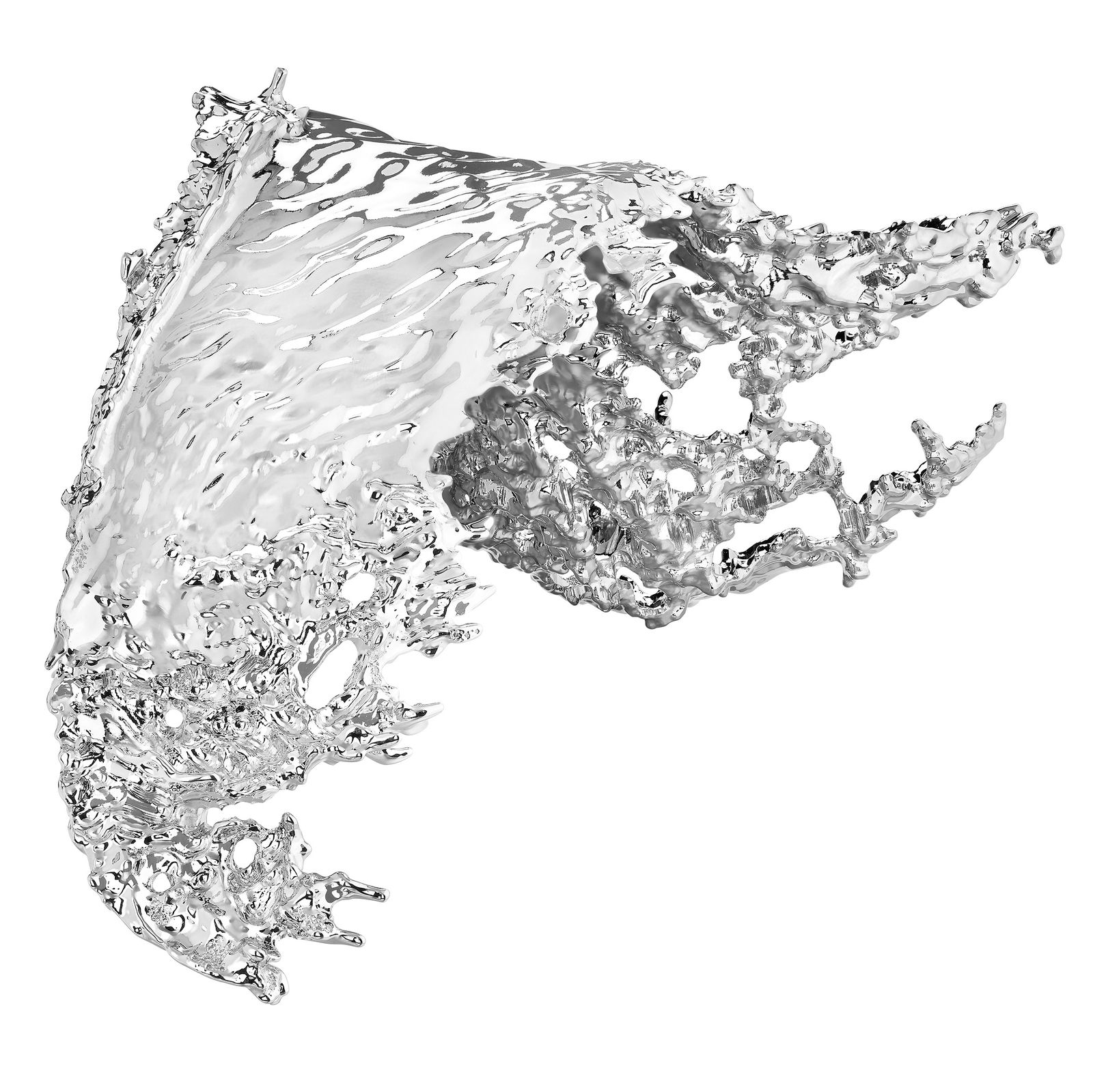 Коллекция Carte Blanche Boucheron 2024: брошь-эполет Eau Vive Украшения Бушерон «Or Bleu»: брошь-эполет Eau Vive