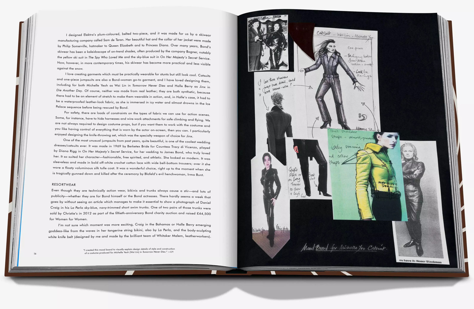 Мудборд для Мишель Йео в книге «Стиль Джеймса Бонда» Книга «James Bond Style»: мудборд для Мишель Йео